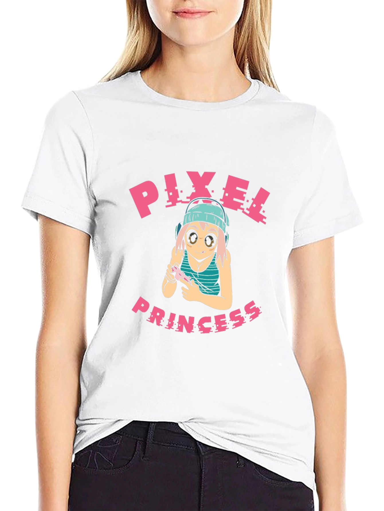 Pixel Princess Gaming T-Shirt - Black
