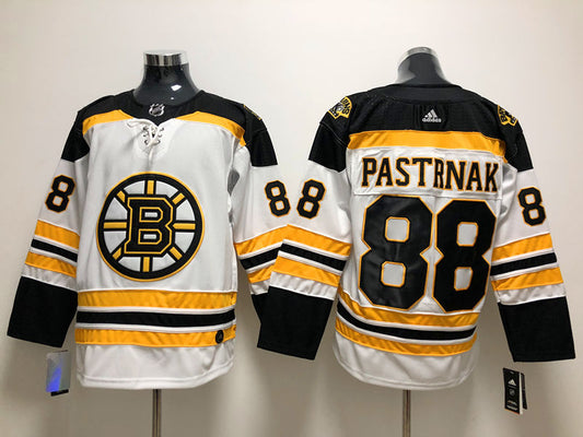 Men's Boston Bruins David Pastrnak #88 White Player Jerseys