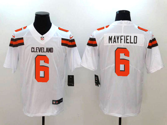 Men's Cleveland Browns Baker Mayfield #6 White Game Player Jerseys
