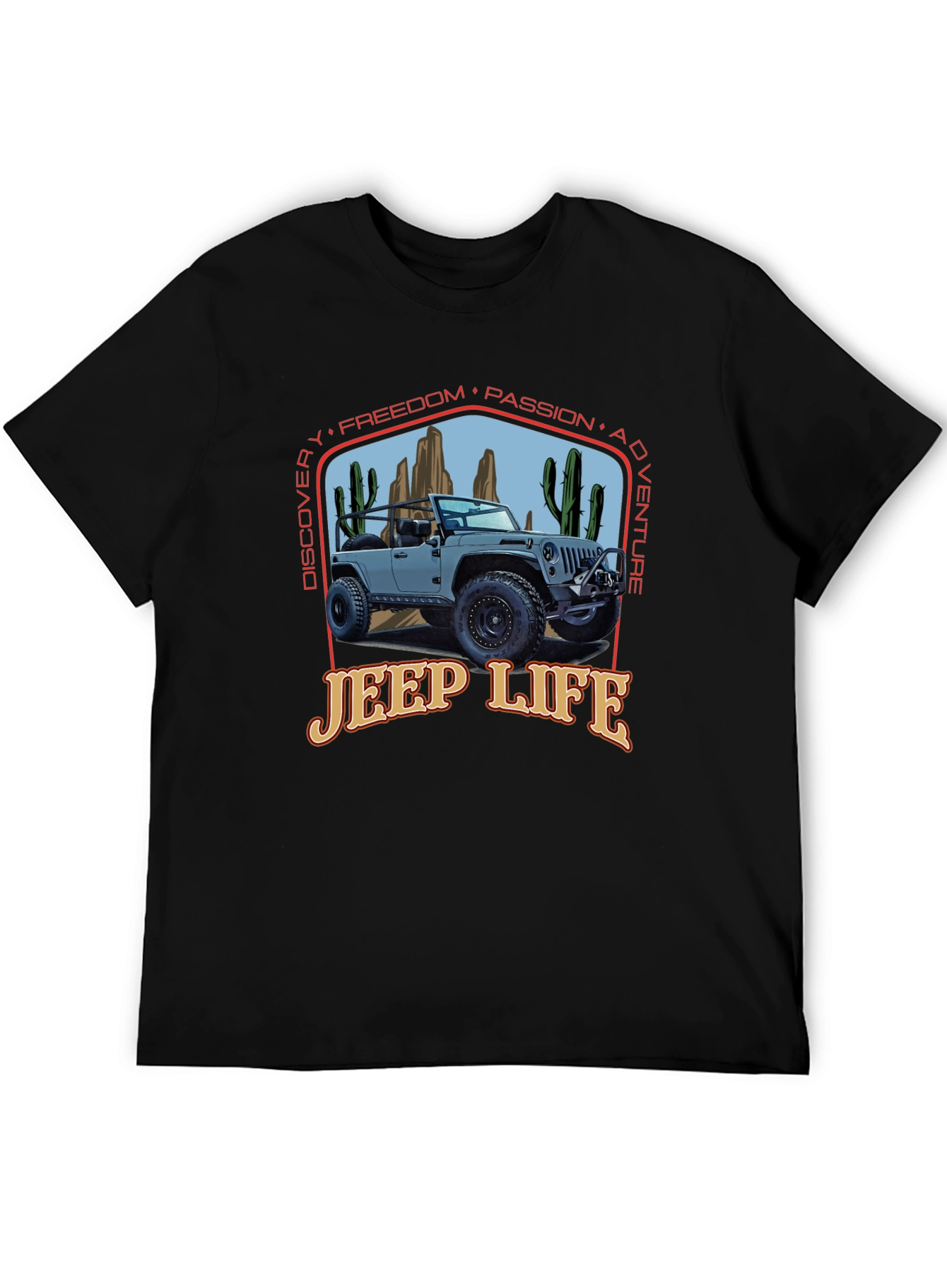 Jeep Life Graphic Tee - Adventure Awaits!