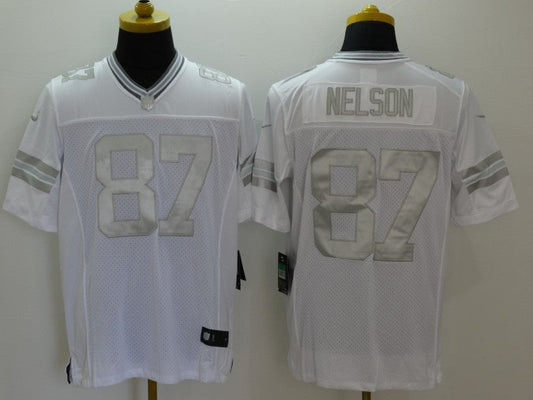 Men's Green Bay Packers Jordy Nelson #87 White Game Jerseys
