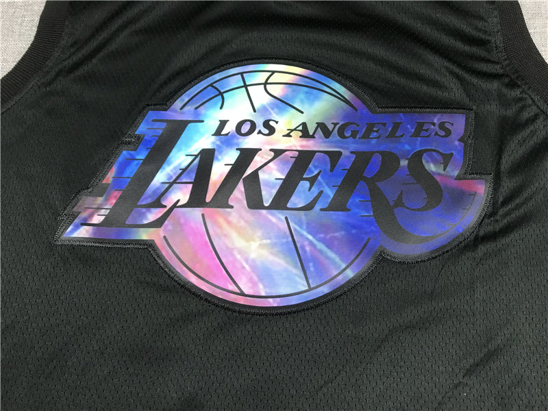 Men's Los Angeles Lakers Anthony Davis #3 Black Swingman Player Jerseys