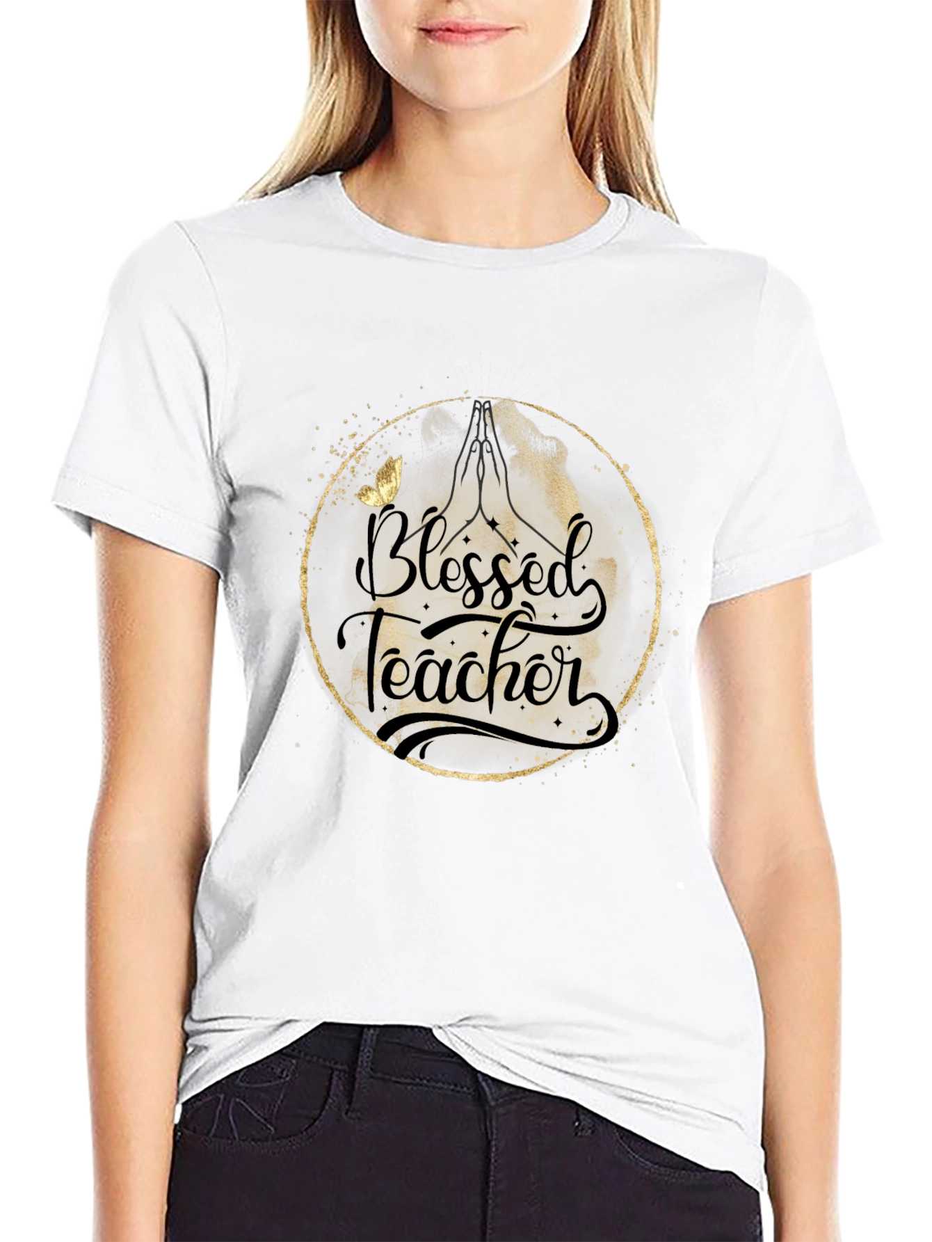 Blessed Teacher Graphic T-Shirt