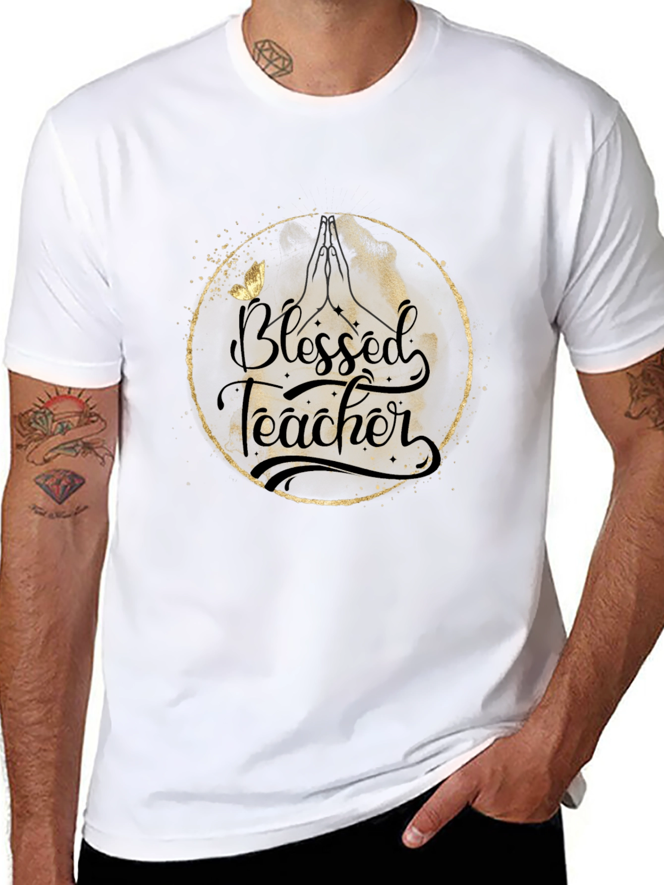 Blessed Teacher Graphic T-Shirt