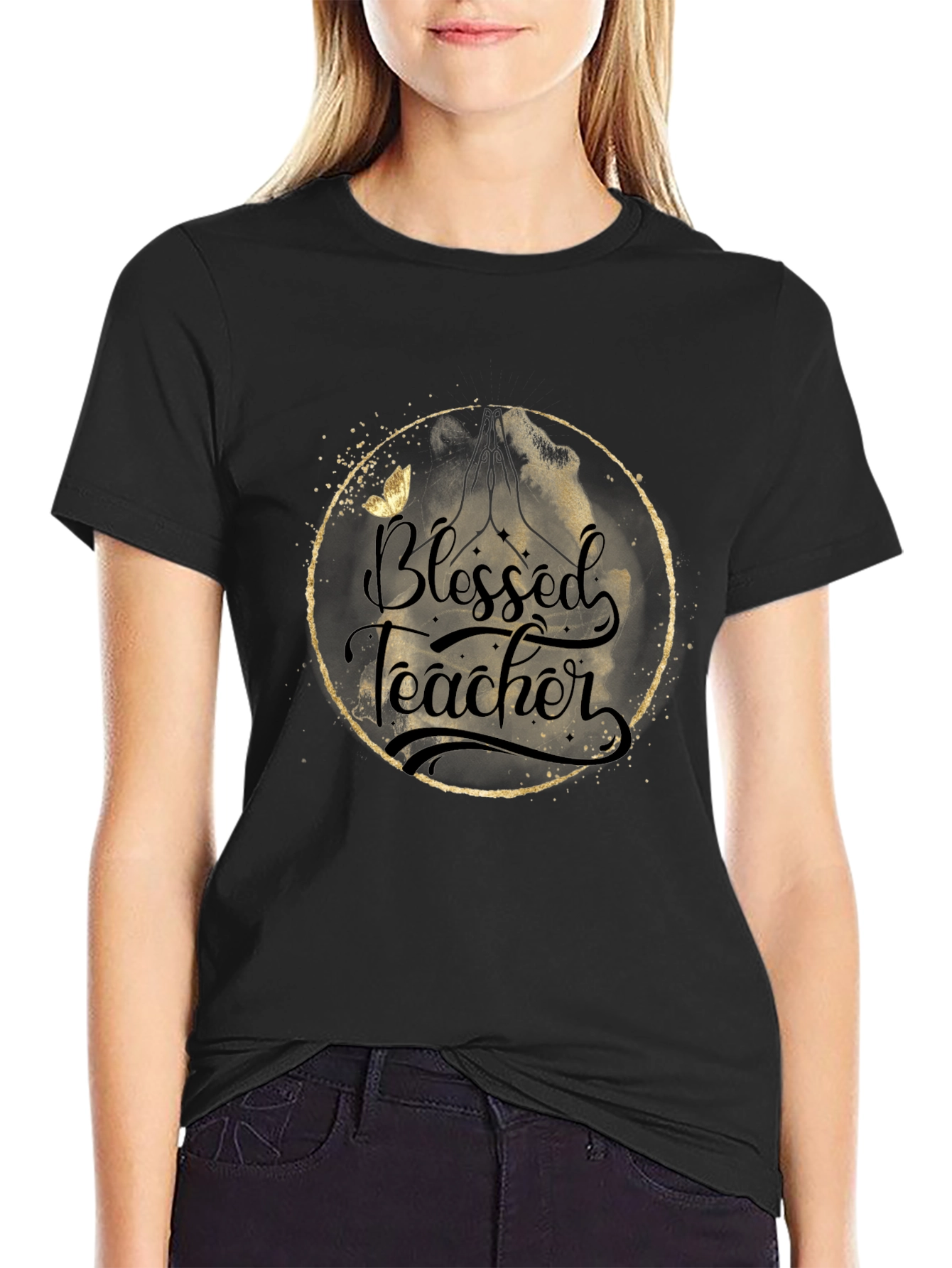 Blessed Teacher Graphic T-Shirt