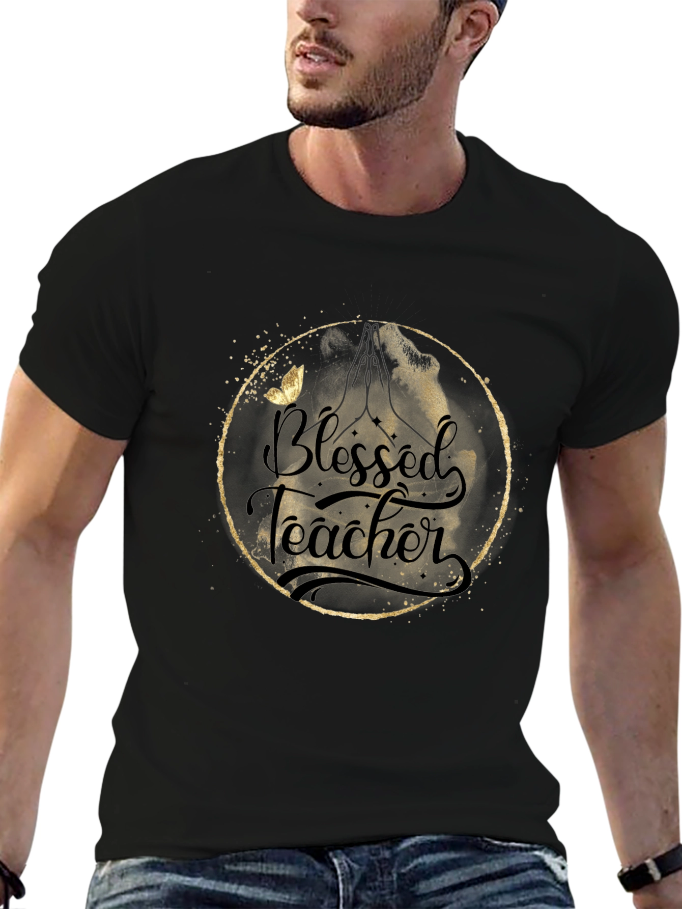 Blessed Teacher Graphic T-Shirt