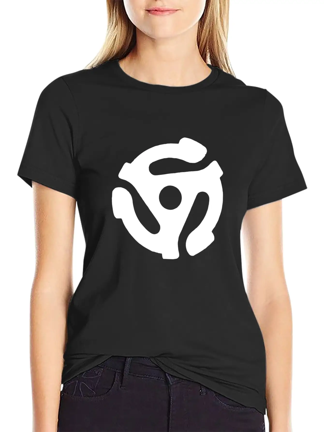 45 Record Adapter Music Instrument Basic Graphic T-Shirt – Daily Comfort In Soft Cotton