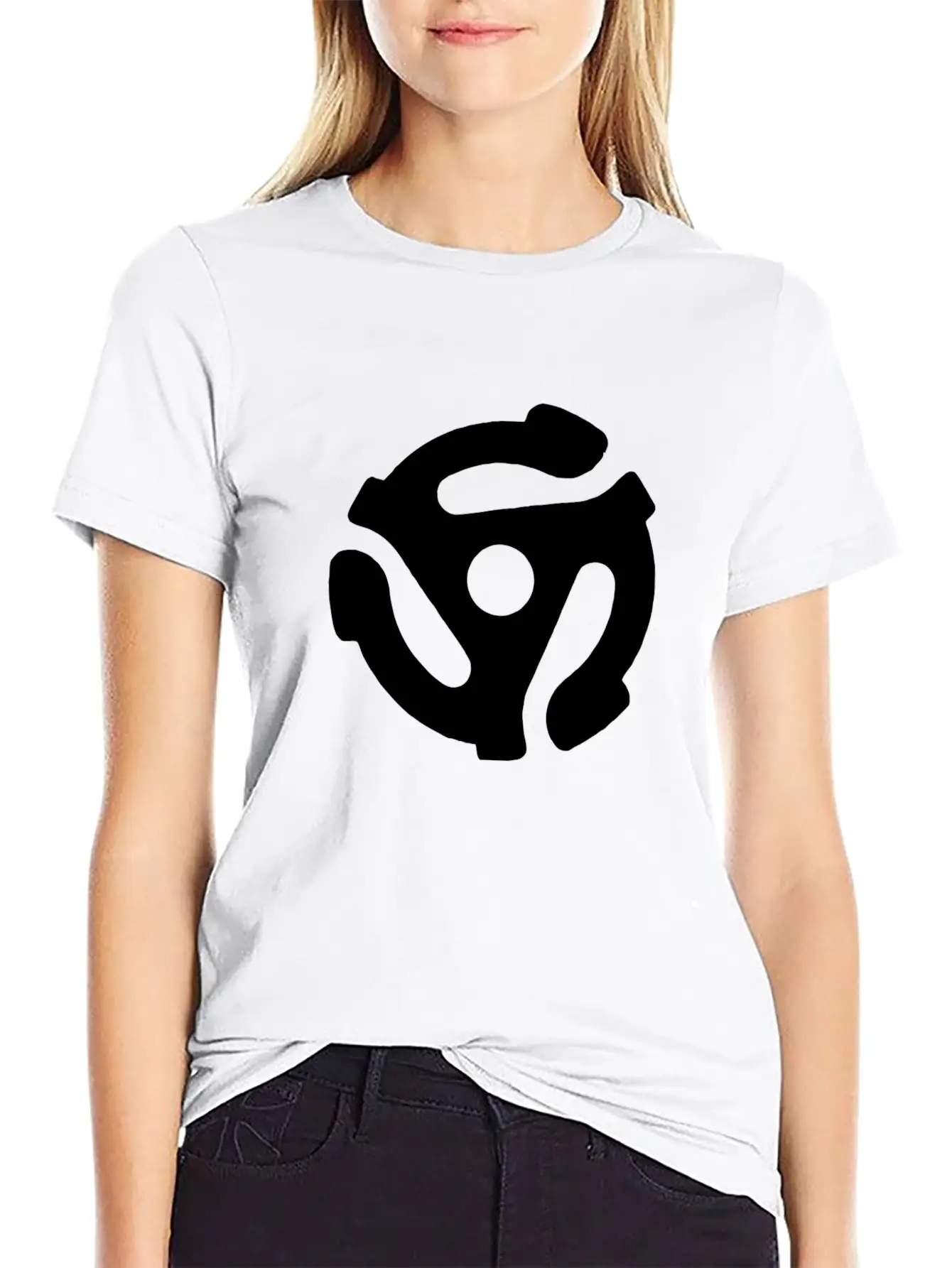 45 Record Adapter Music Instrument Basic Graphic T-Shirt – Daily Comfort In Soft Cotton