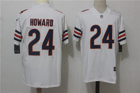 Men's Chicago Bears Jordan Howard #24 White Game Jerseys