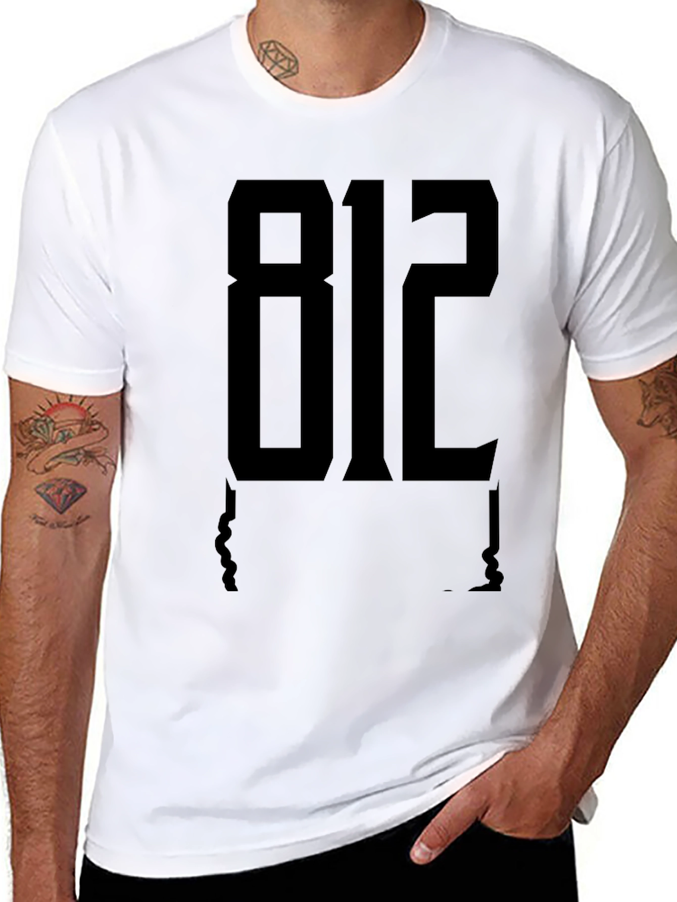 Black 812 Graphic Tee