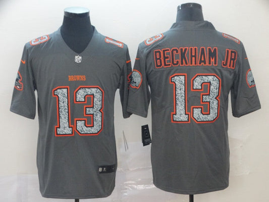 Men's Cleveland Browns Odell Beckham Jr. Gray Player Game Jerseys