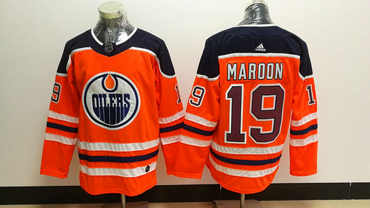 Men's Edmonton Oilers Pat Maroon #19 Orange Breakaway Player Jerseys