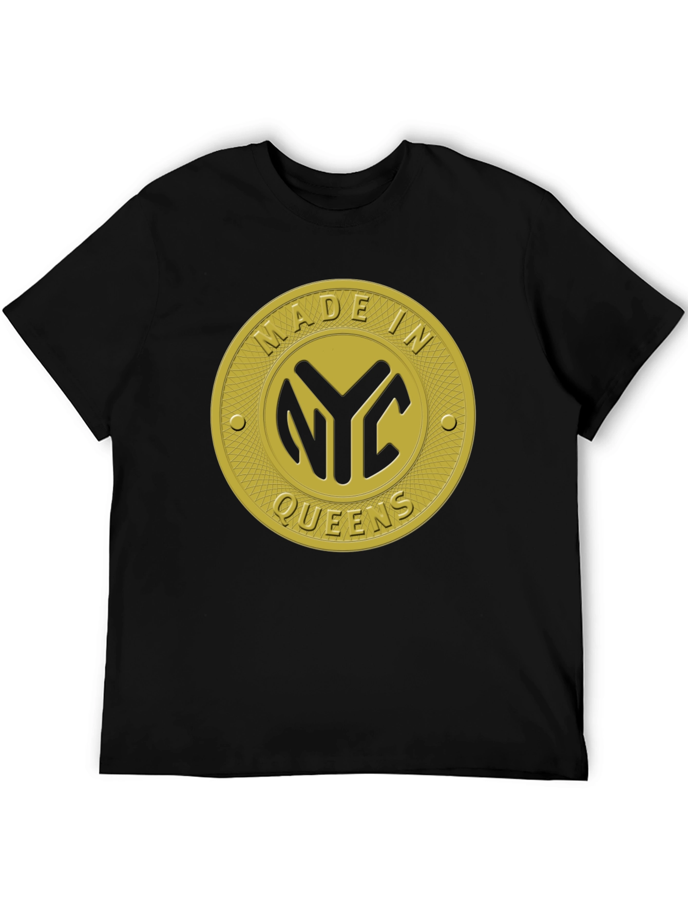 Made In NYC Queens Black T-Shirt