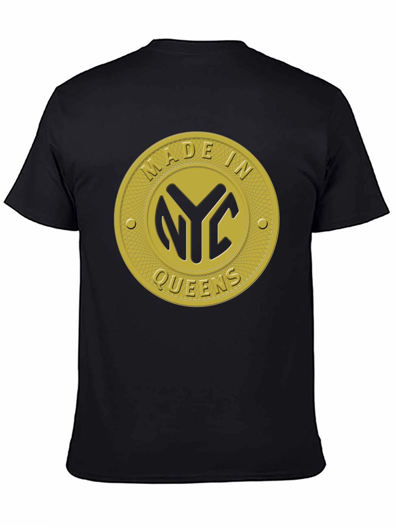 Made In NYC Queens Black T-Shirt