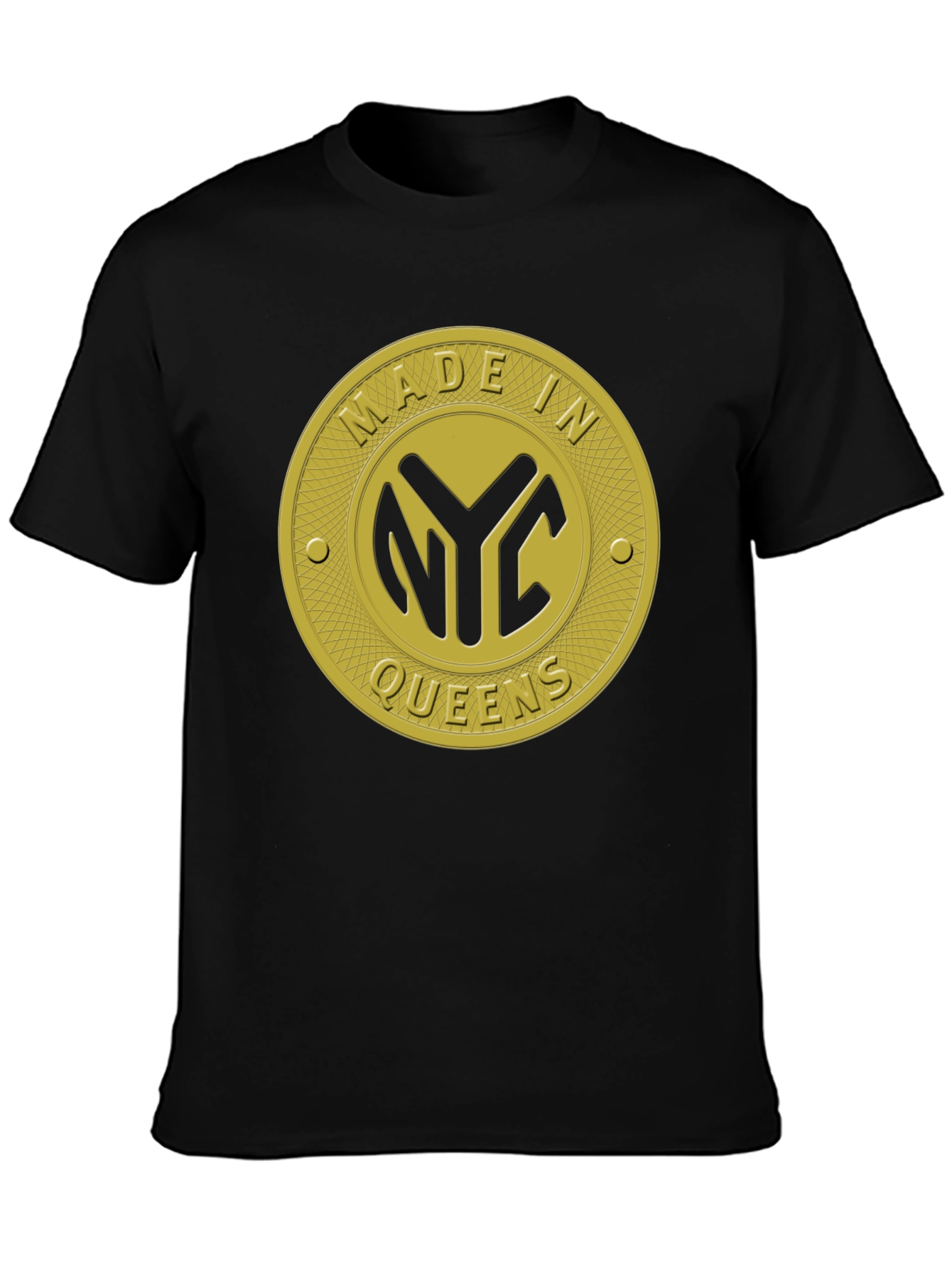 Made In NYC Queens Black T-Shirt