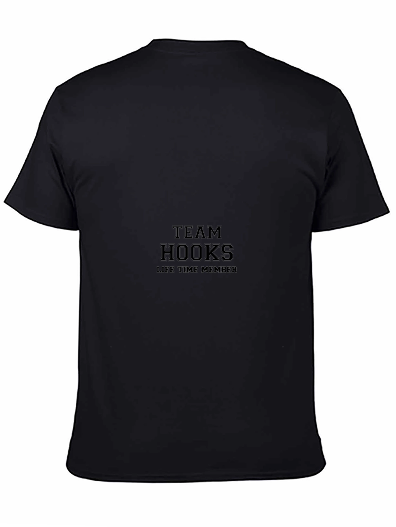 Team Hooks Lifetime Member Black T-Shirt