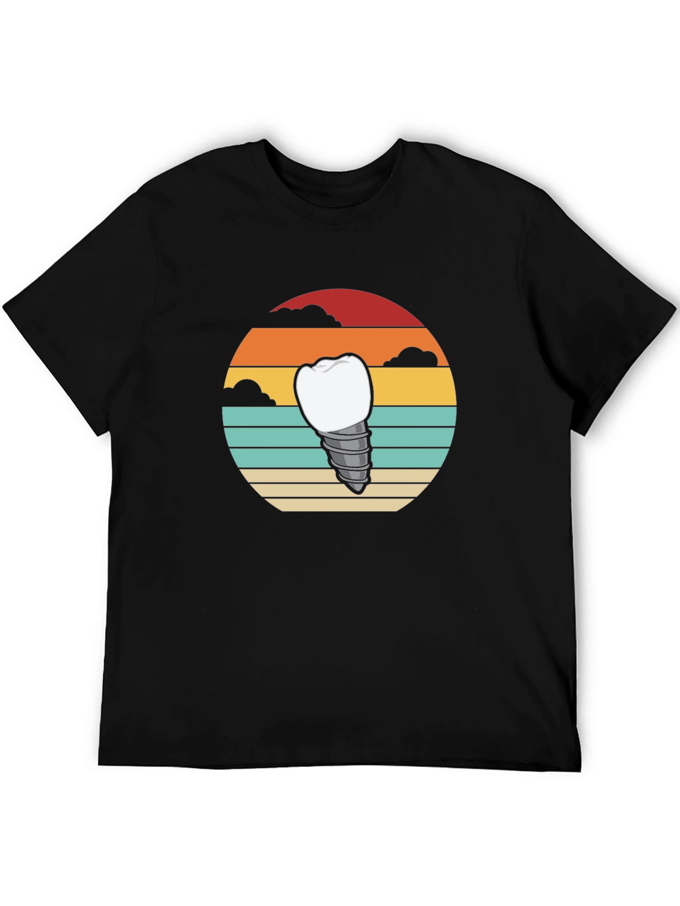 Retro Dental Implant T-Shirt - Dentist Apparel