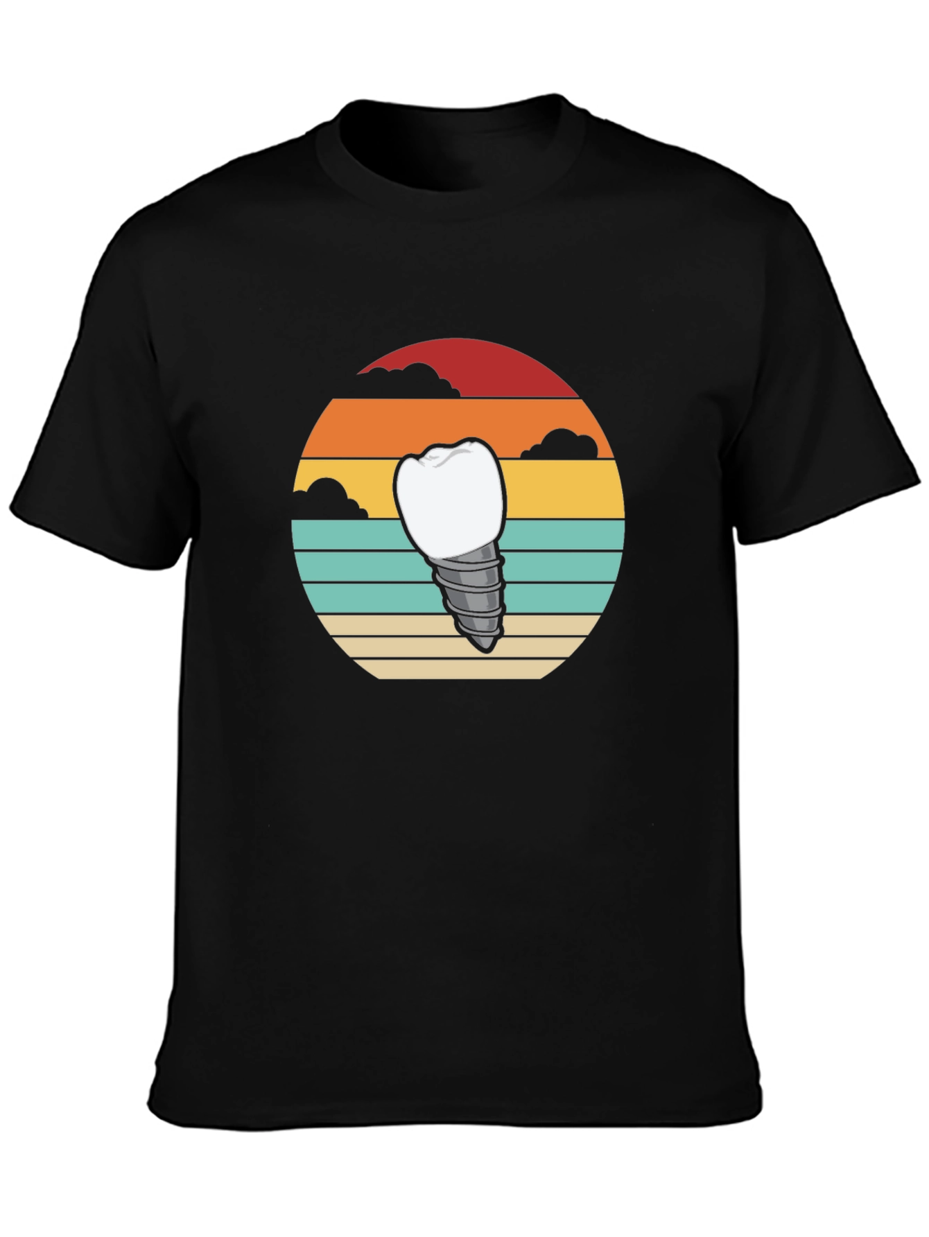 Retro Dental Implant T-Shirt - Dentist Apparel
