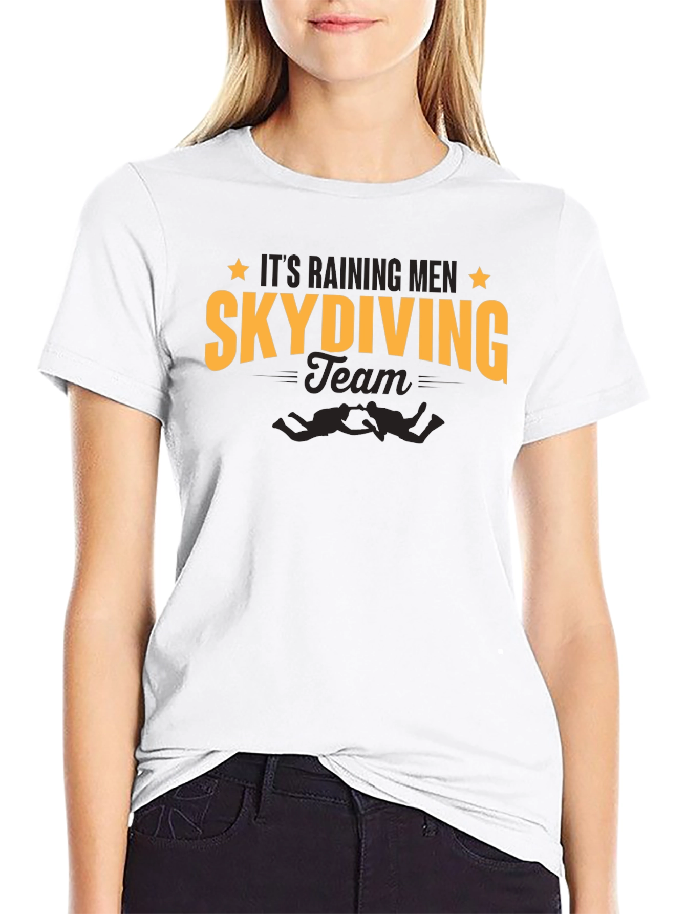 Skydiving Team T-Shirt - Its Raining Men Design
