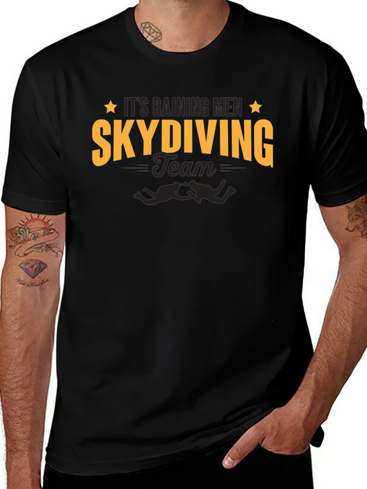 Skydiving Team T-Shirt - Its Raining Men Design