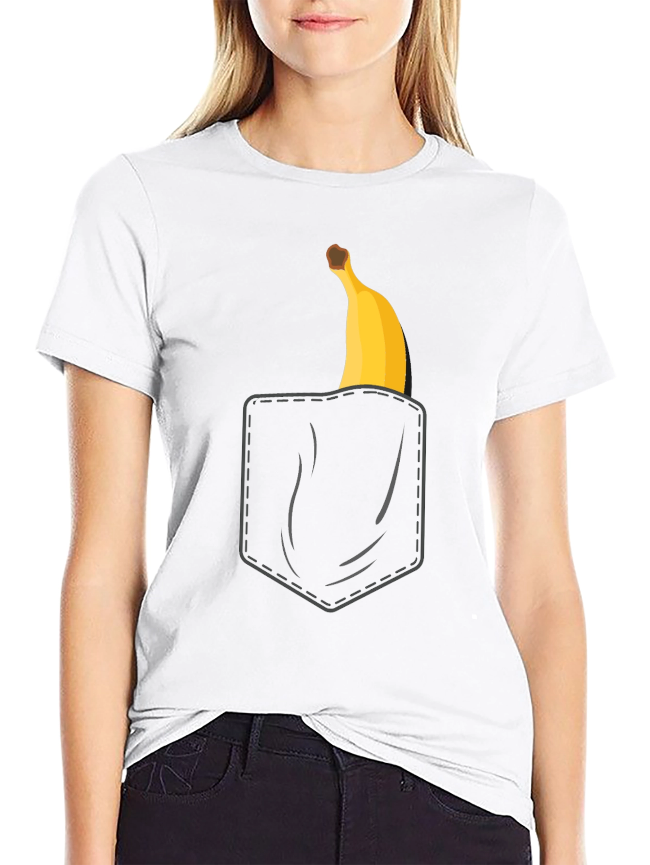 Banana Pocket T-Shirt - Quirky Graphic Tee