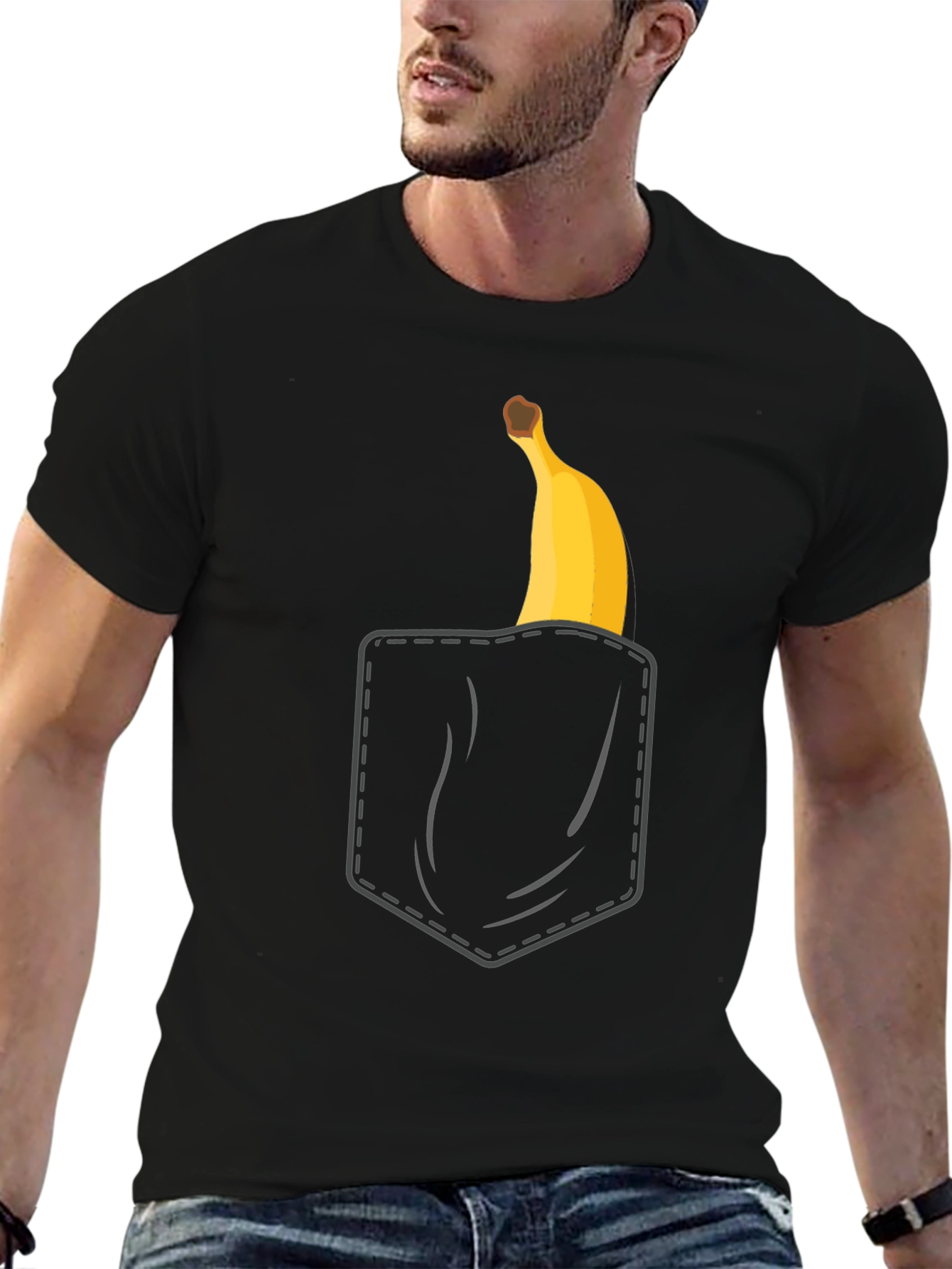 Banana Pocket T-Shirt - Quirky Graphic Tee