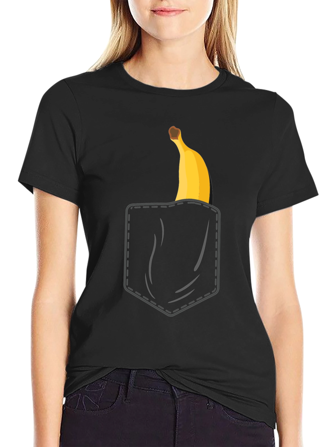 Banana Pocket T-Shirt - Quirky Graphic Tee