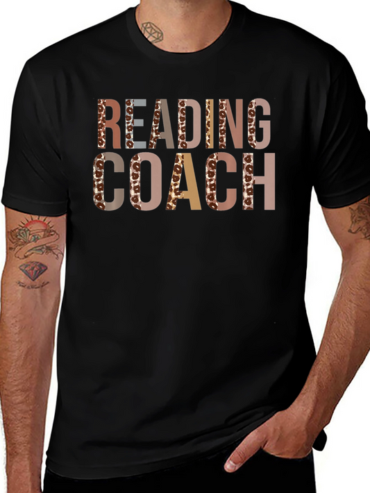 Reading Coach Leopard Print Graphic Tee