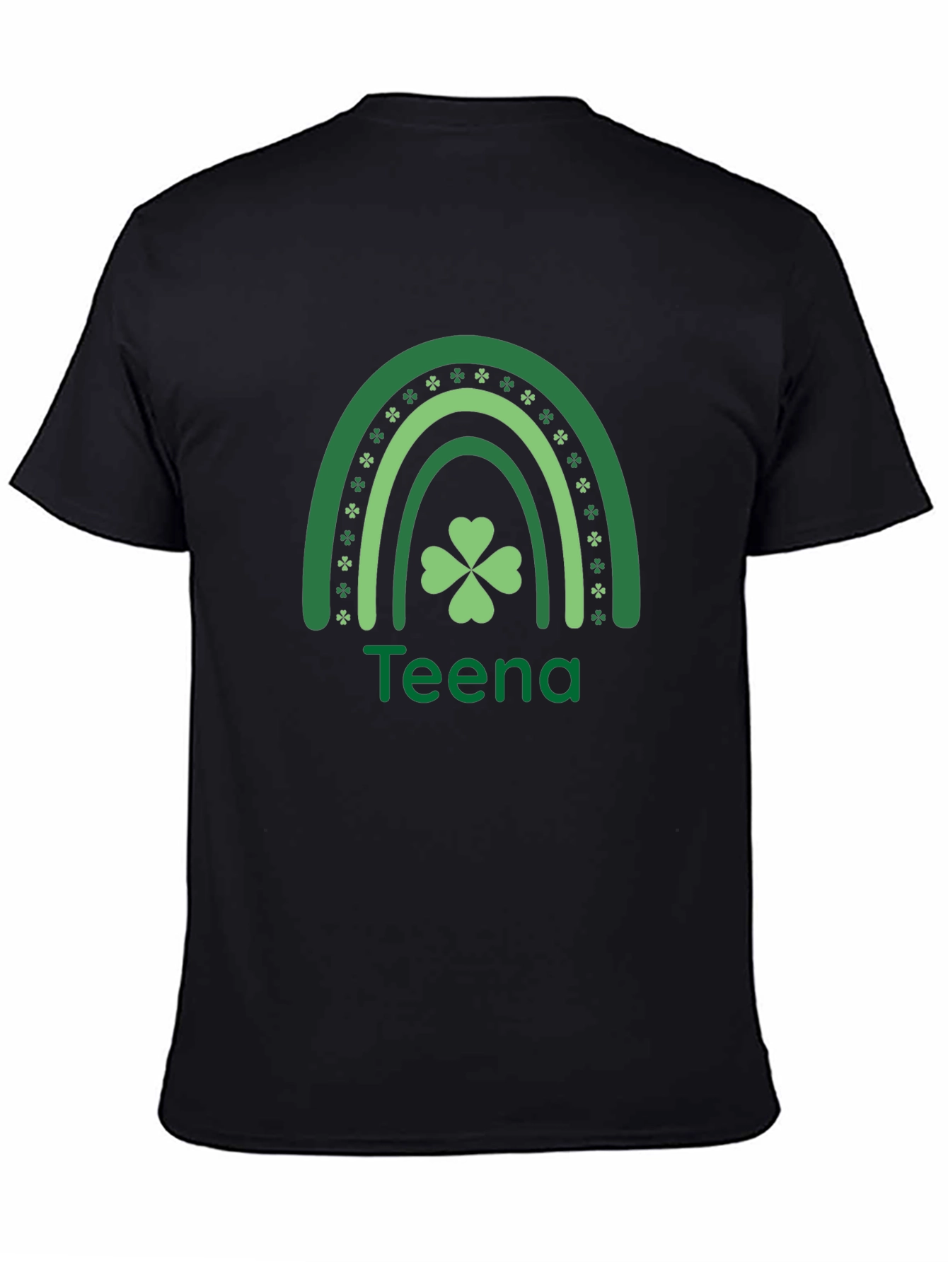 St. Patricks Day Teena Rainbow Shamrock T-Shirt