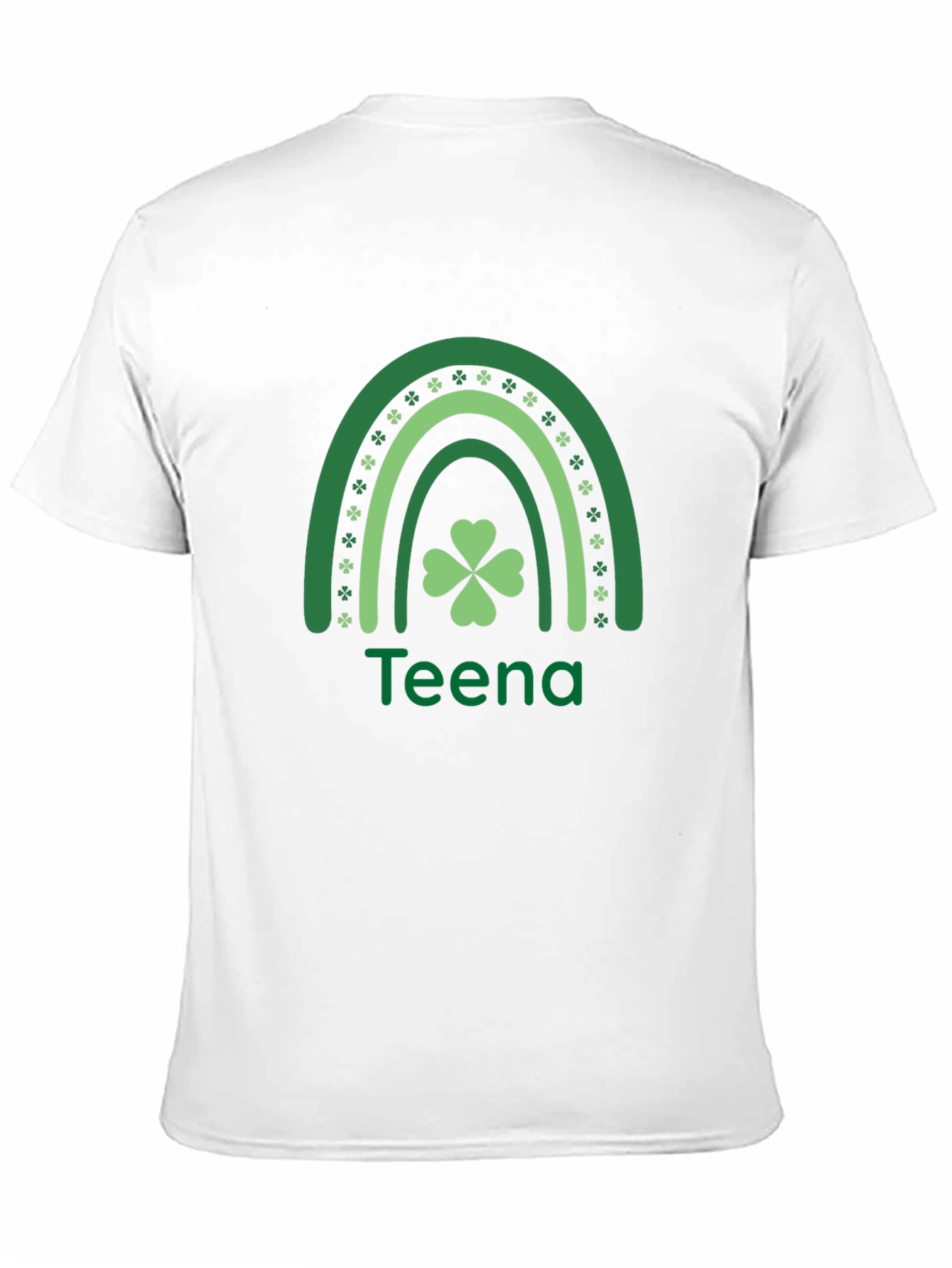 St. Patricks Day Teena Rainbow Shamrock T-Shirt