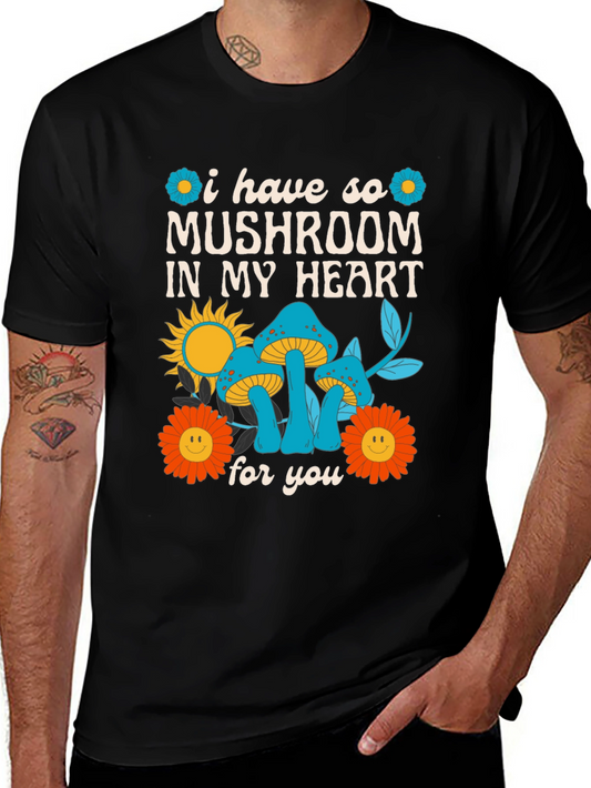 Mushroom Heart Graphic Tee