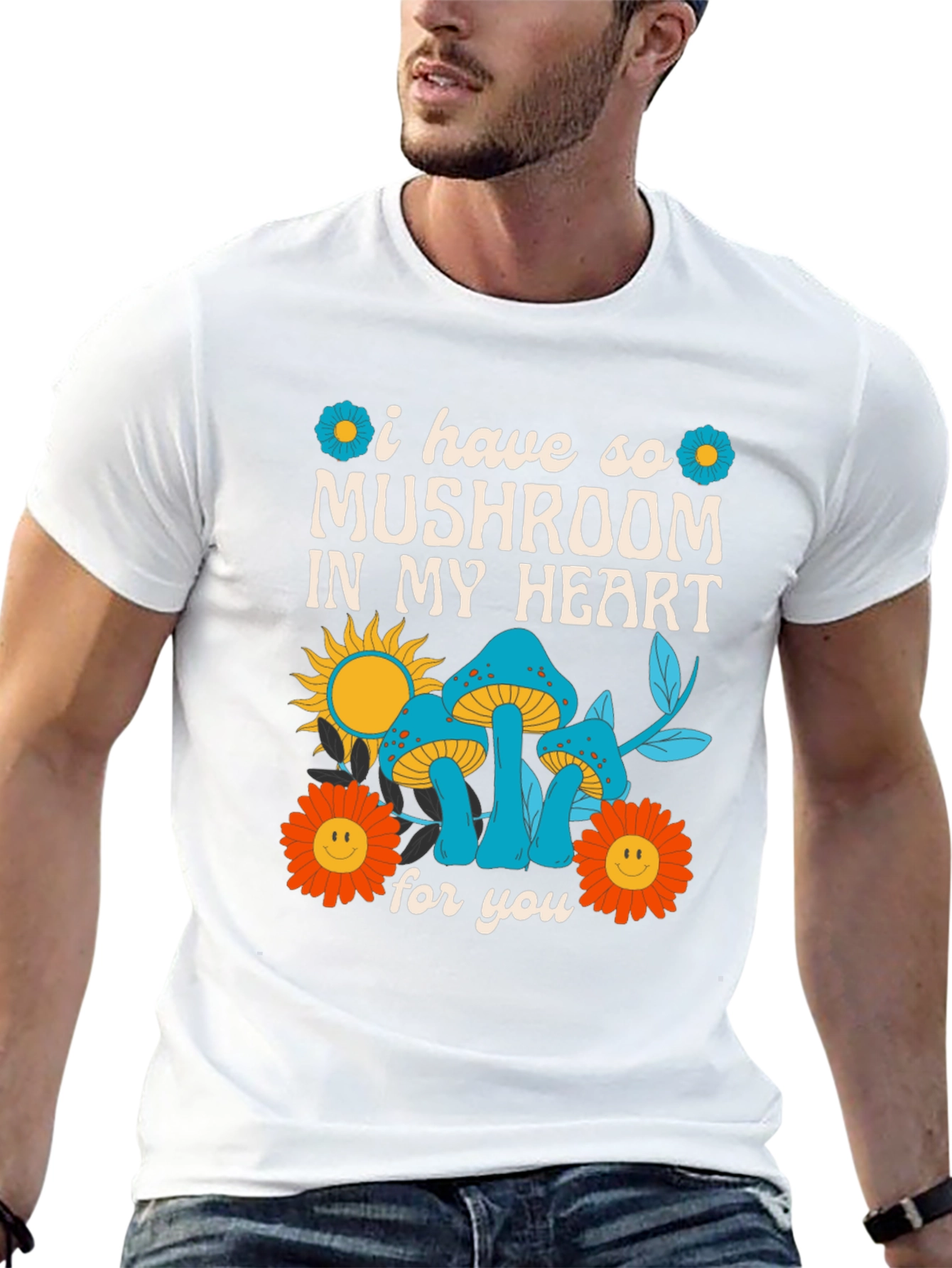 Mushroom Heart Graphic Tee