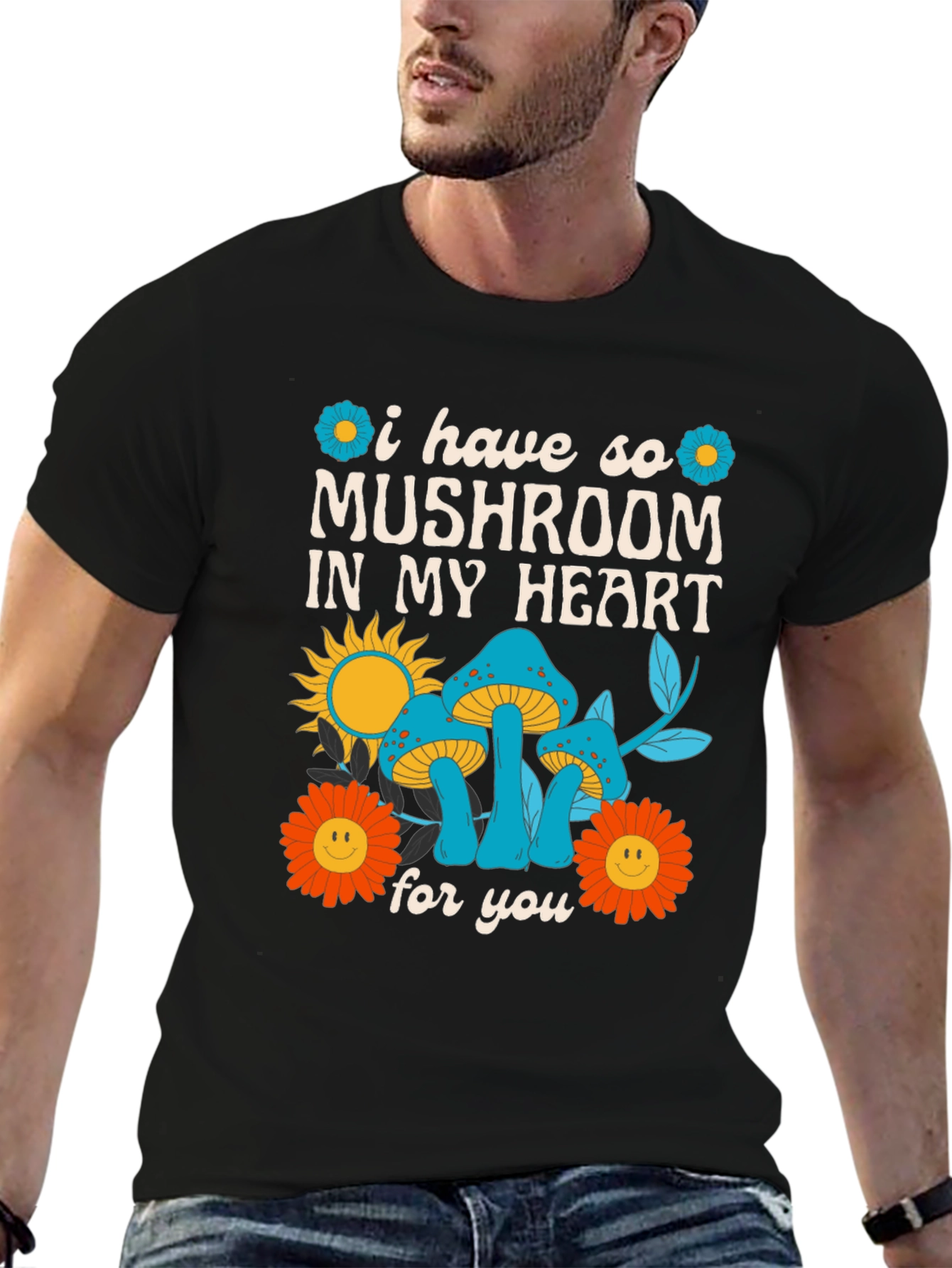 Mushroom Heart Graphic Tee
