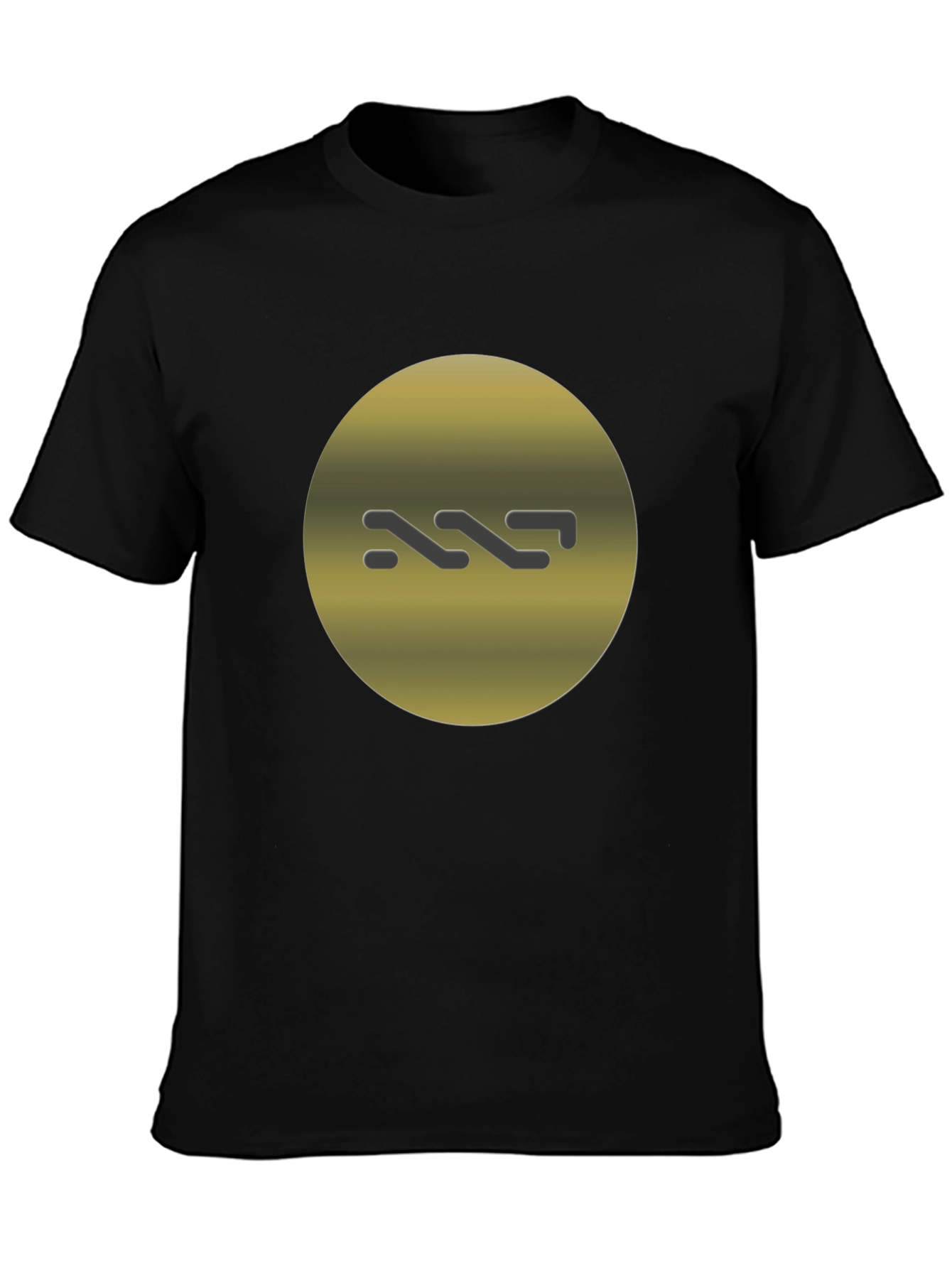 Modern Graphic Tee - Gold Circle Logo