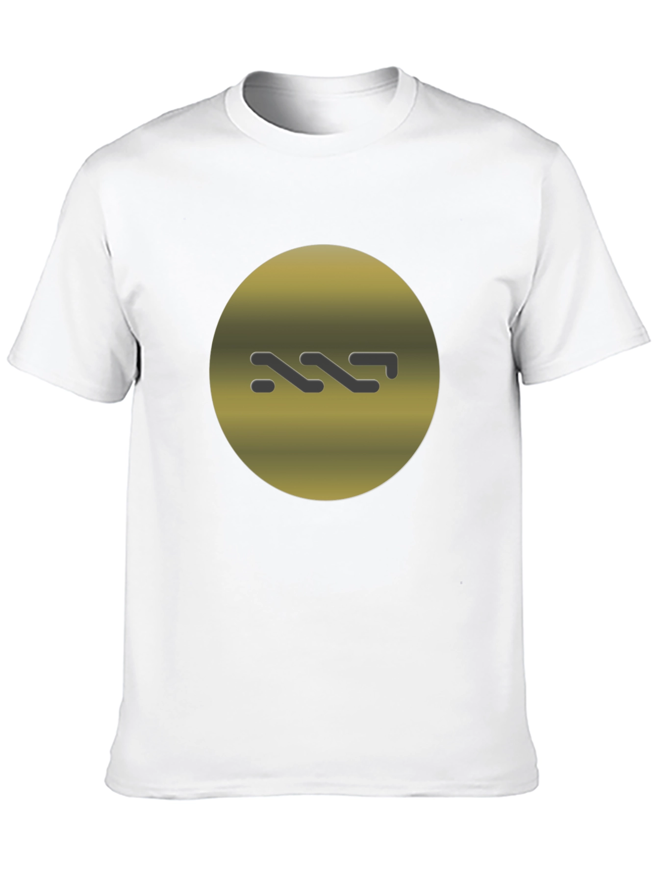 Modern Graphic Tee - Gold Circle Logo