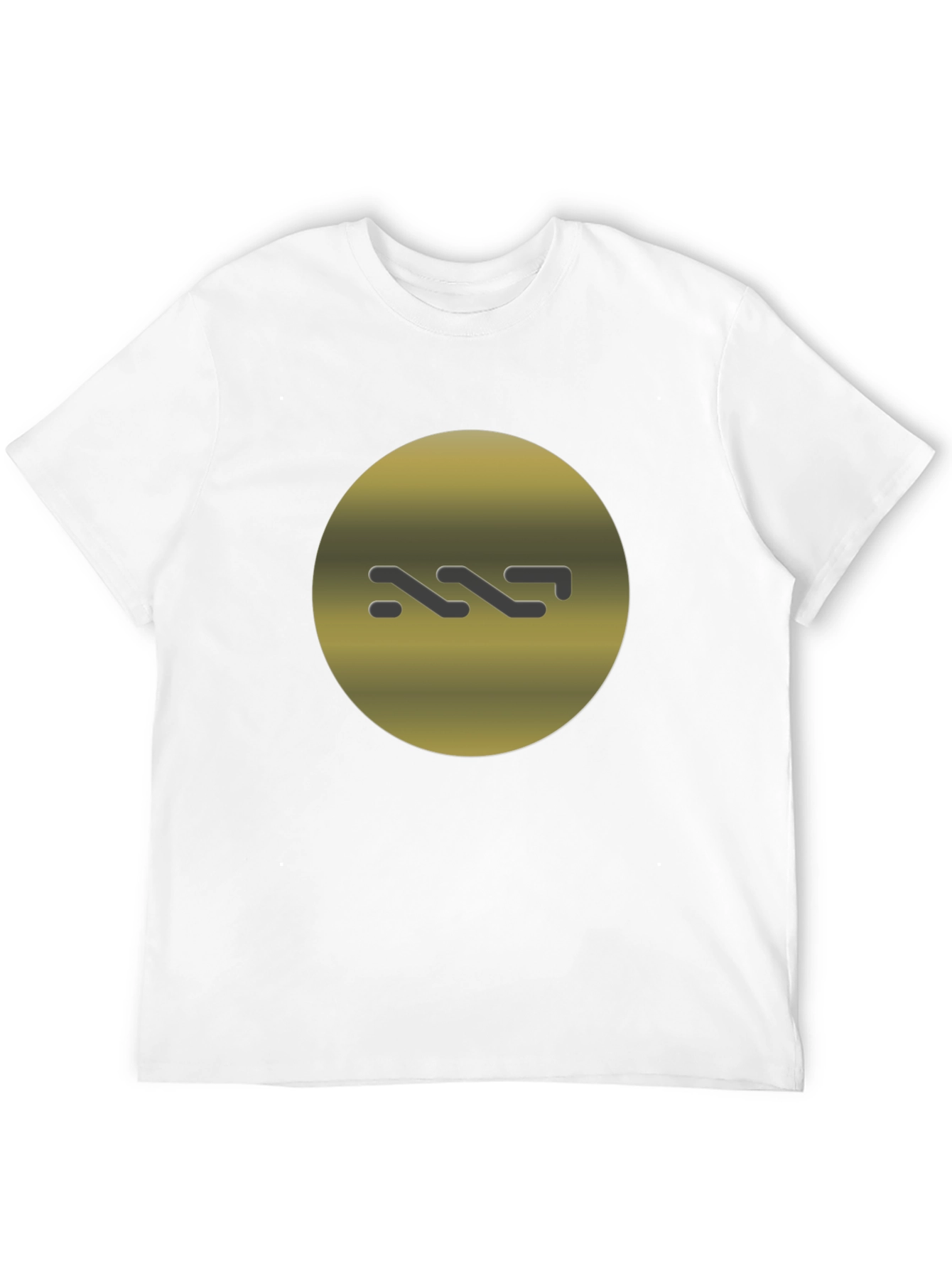 Modern Graphic Tee - Gold Circle Logo