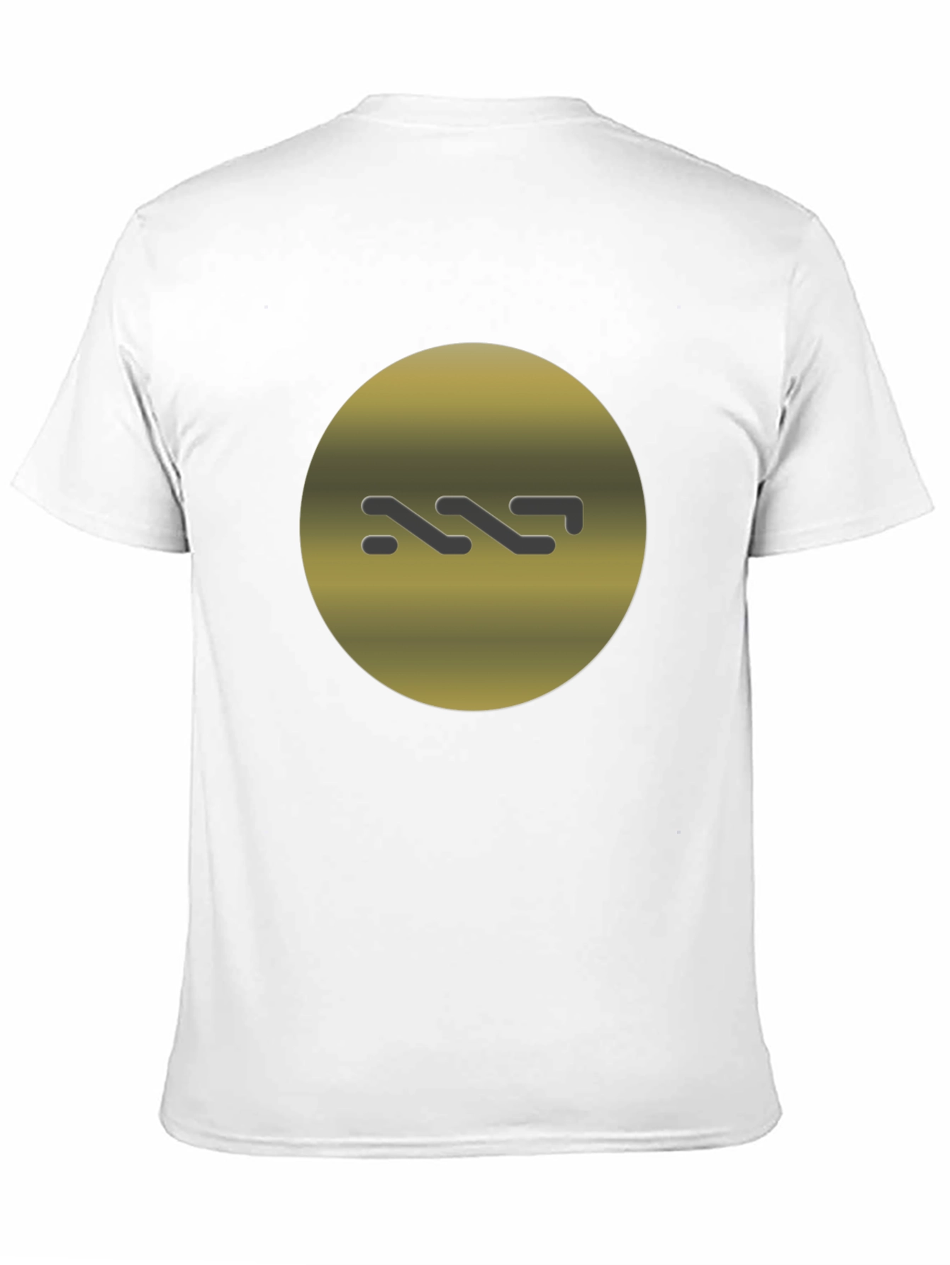 Modern Graphic Tee - Gold Circle Logo