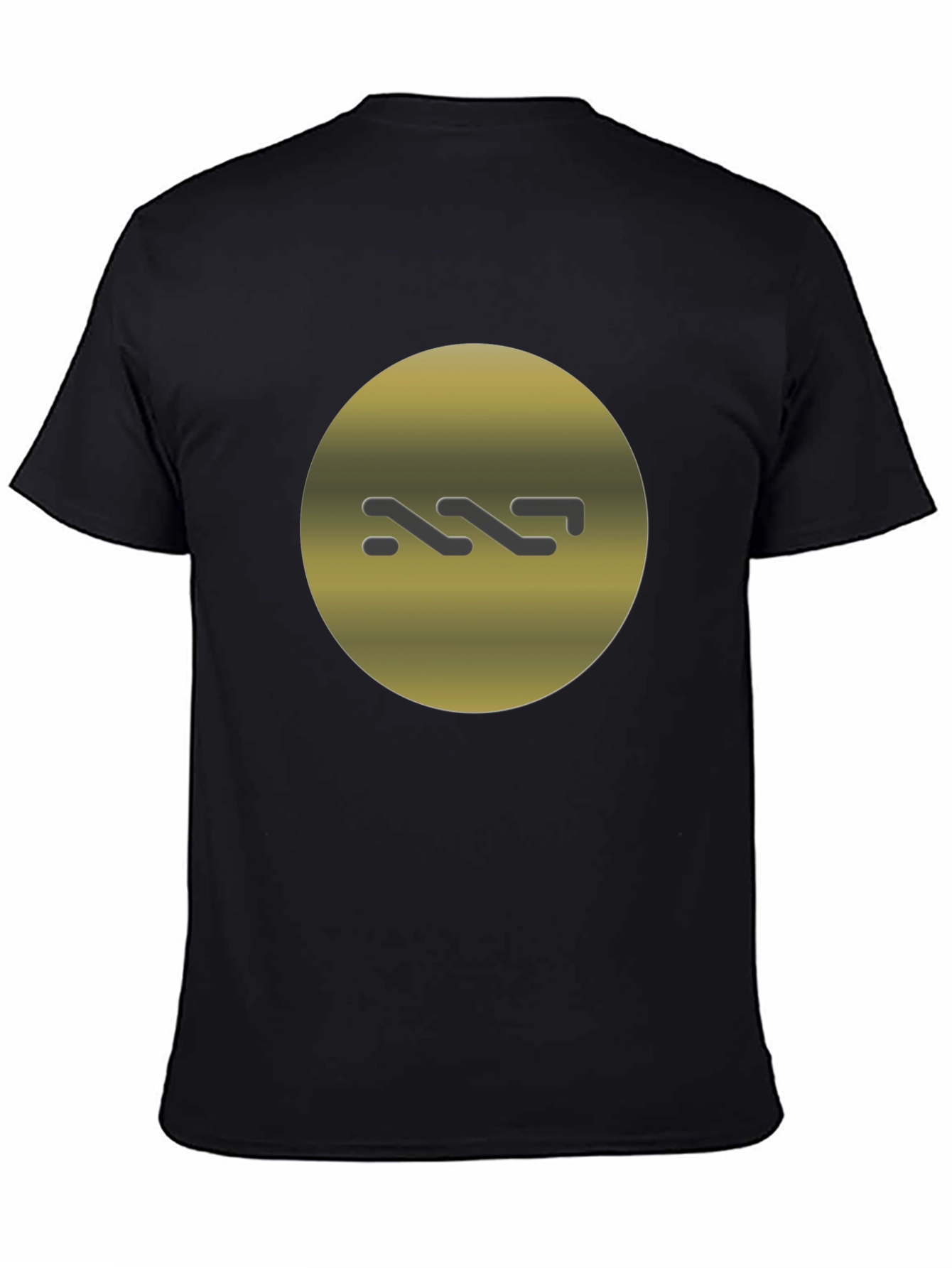 Modern Graphic Tee - Gold Circle Logo