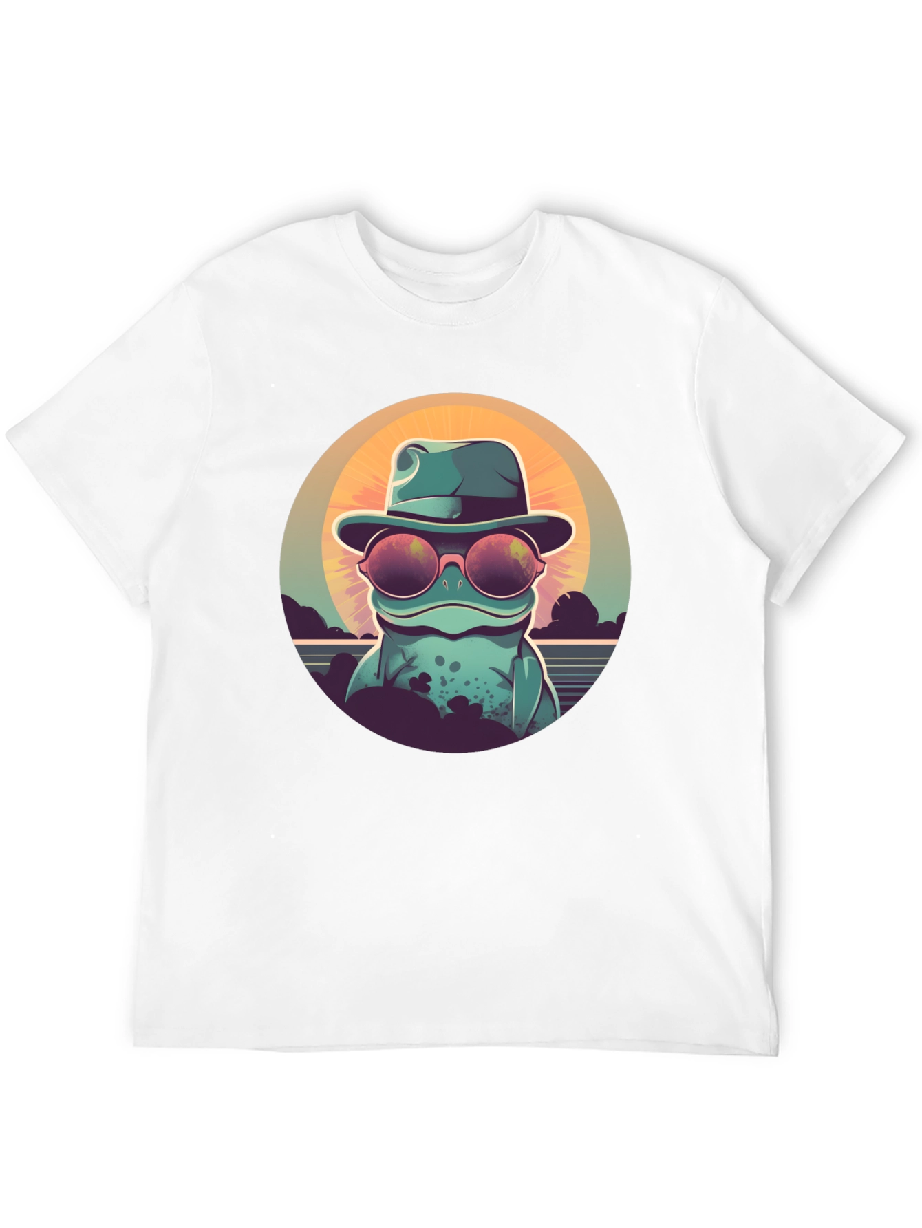 Cool Frog Graphic Tee - Unisex Black T-Shirt
