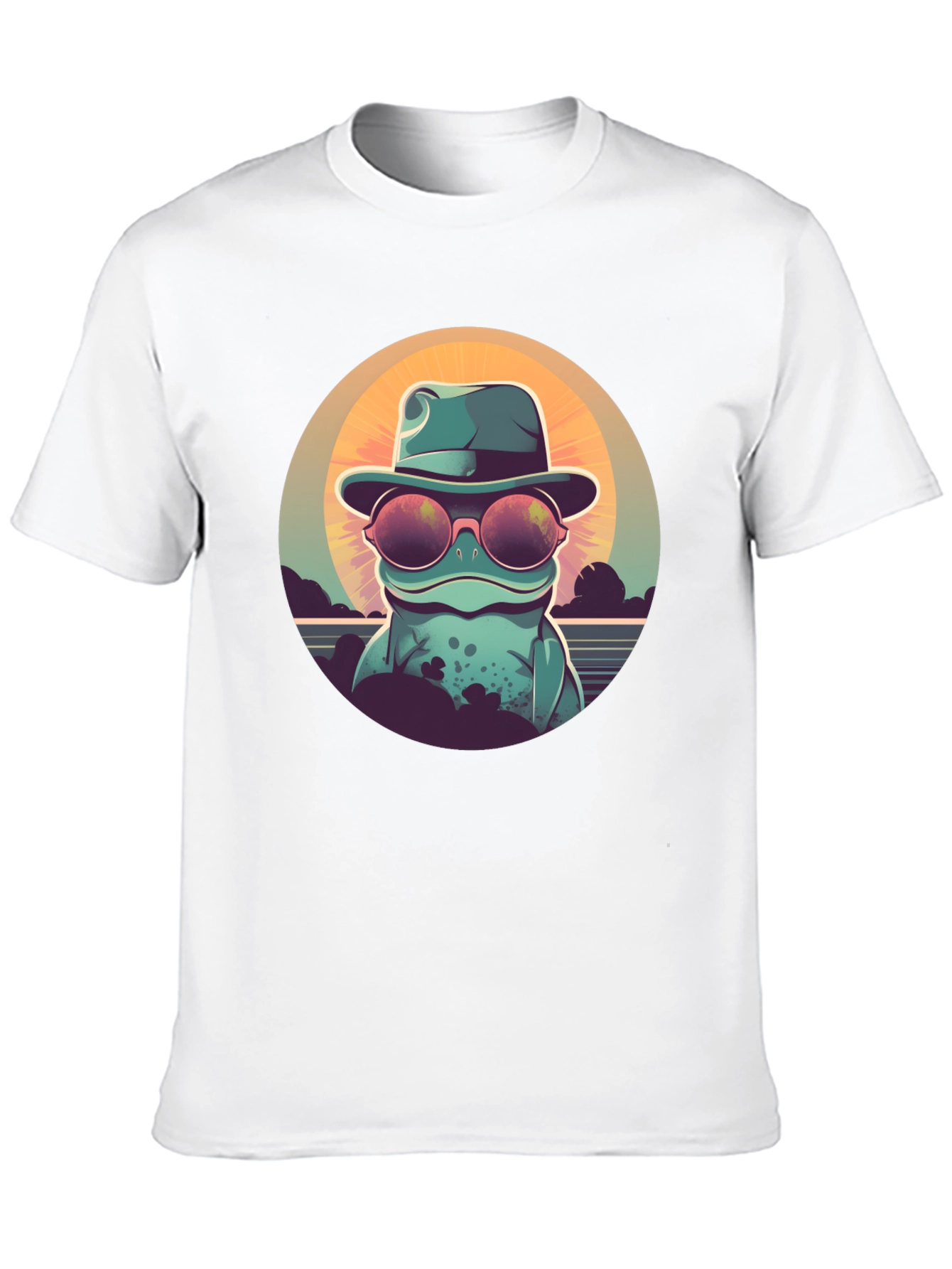 Cool Frog Graphic Tee - Unisex Black T-Shirt
