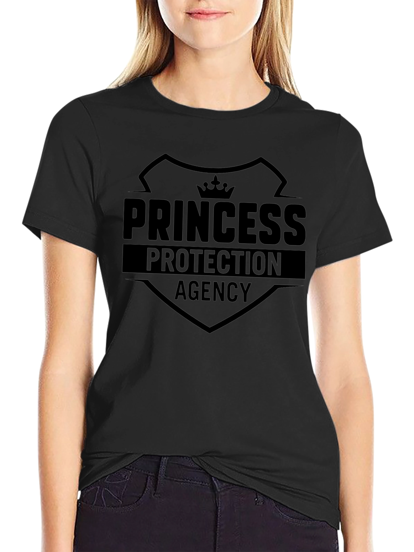 Princess Protection Agency Black T-Shirt