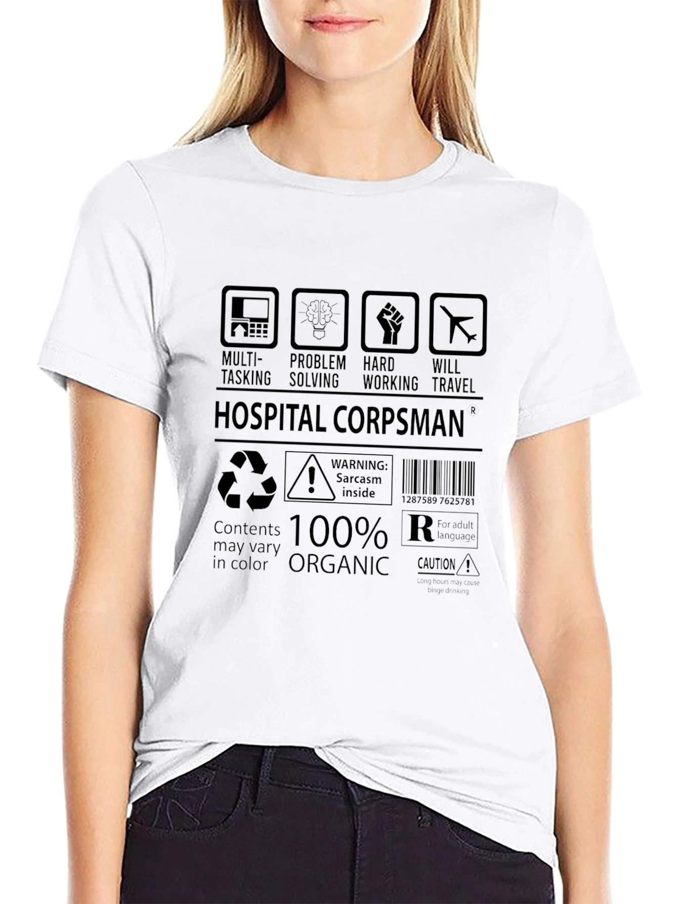 Hospital Corpsman T-Shirt: Multi-Tasking Organic