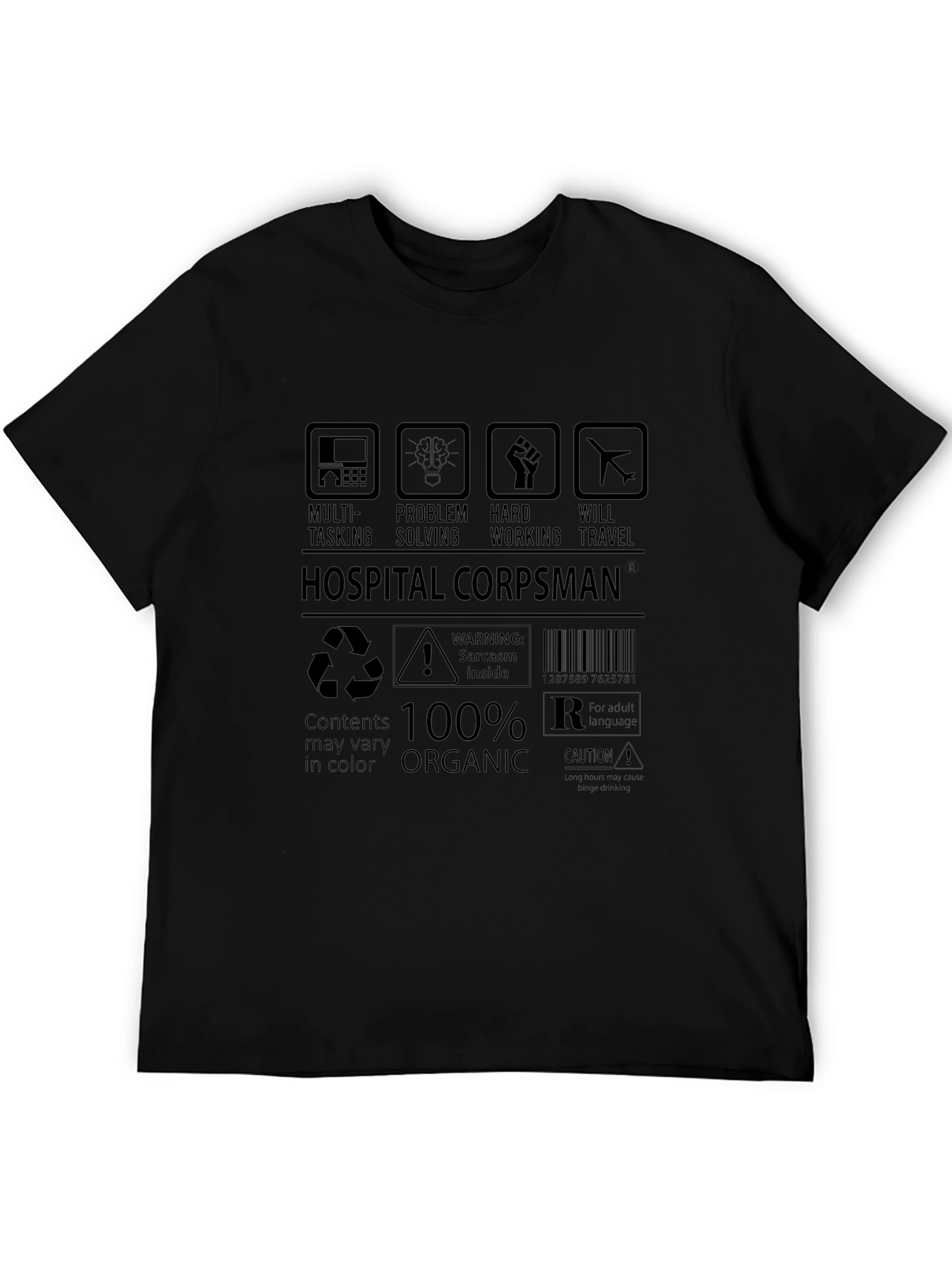 Hospital Corpsman T-Shirt: Multi-Tasking Organic
