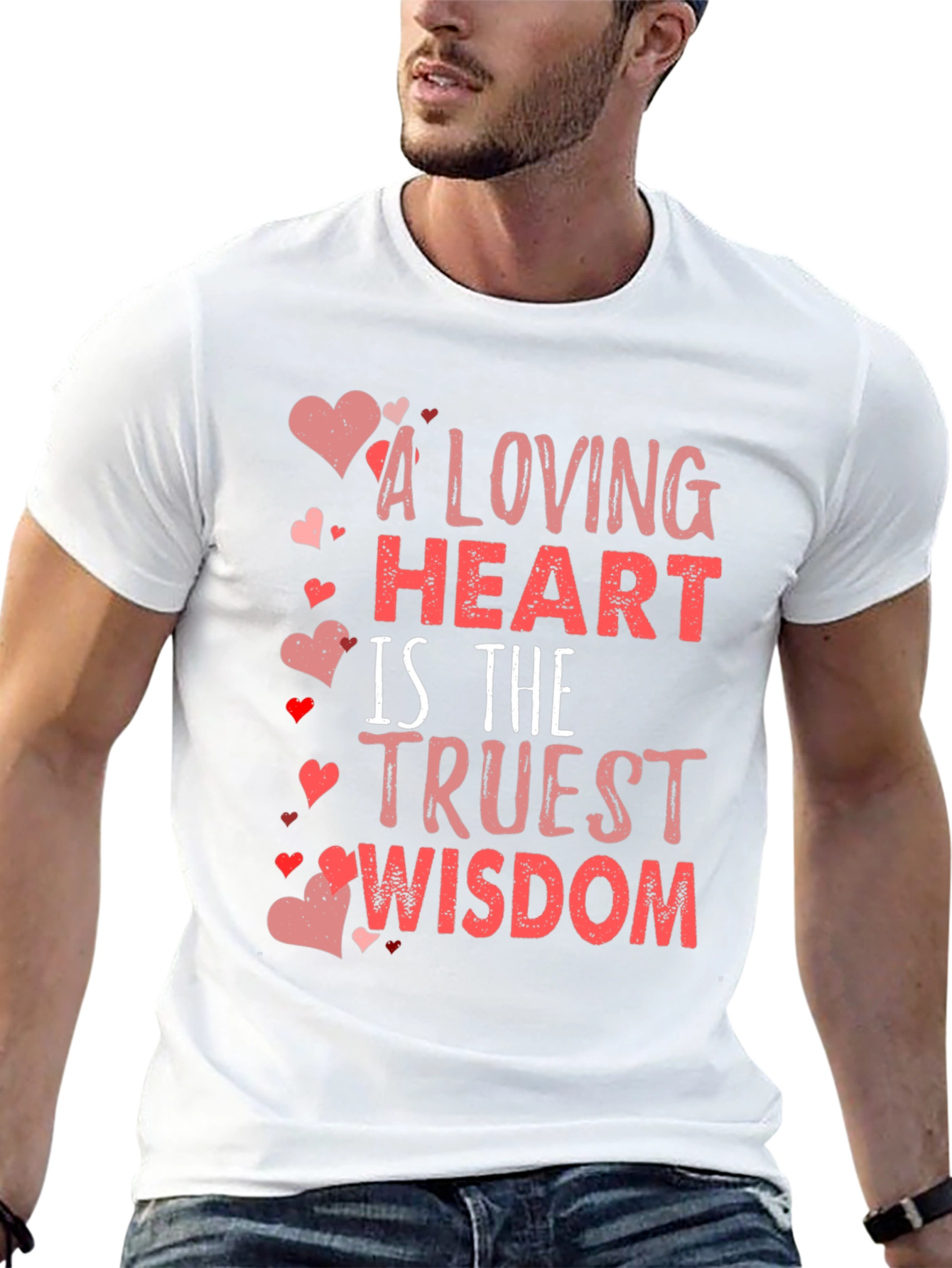 Loving Heart Wisdom Black T-Shirt