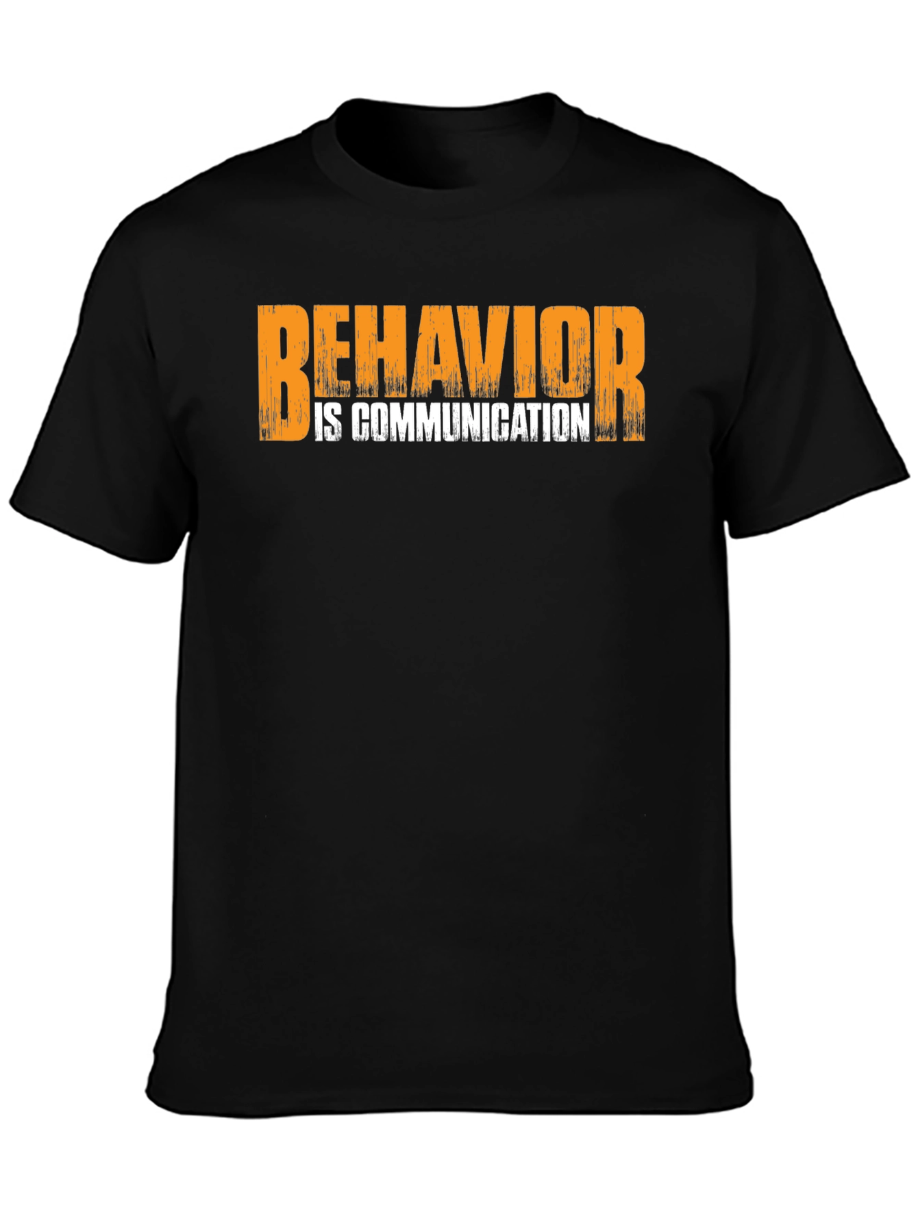 Behavior is Communication Black Graphic Tee