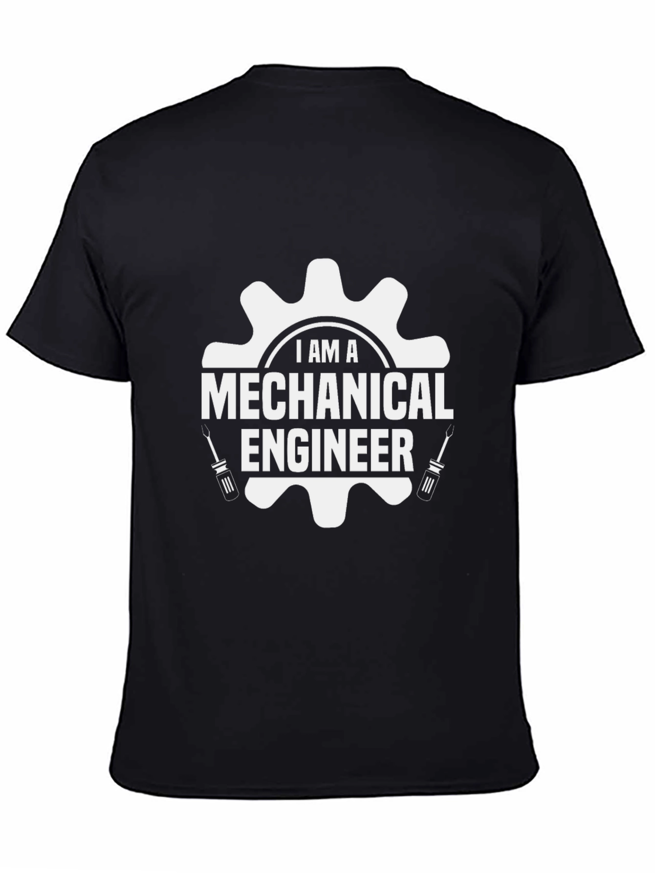 Mechanical Engineer T-Shirt - Black - Gear Design