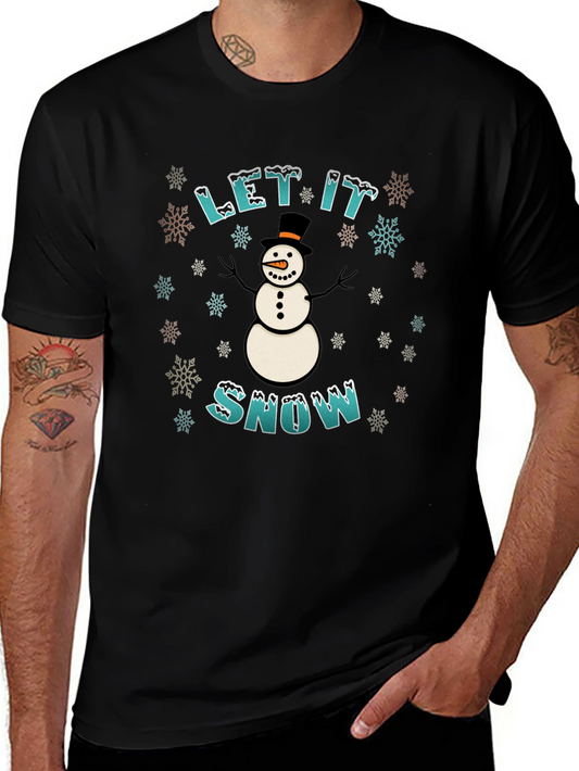 Let It Snow Graphic Tee - Winter Holiday T-Shirt