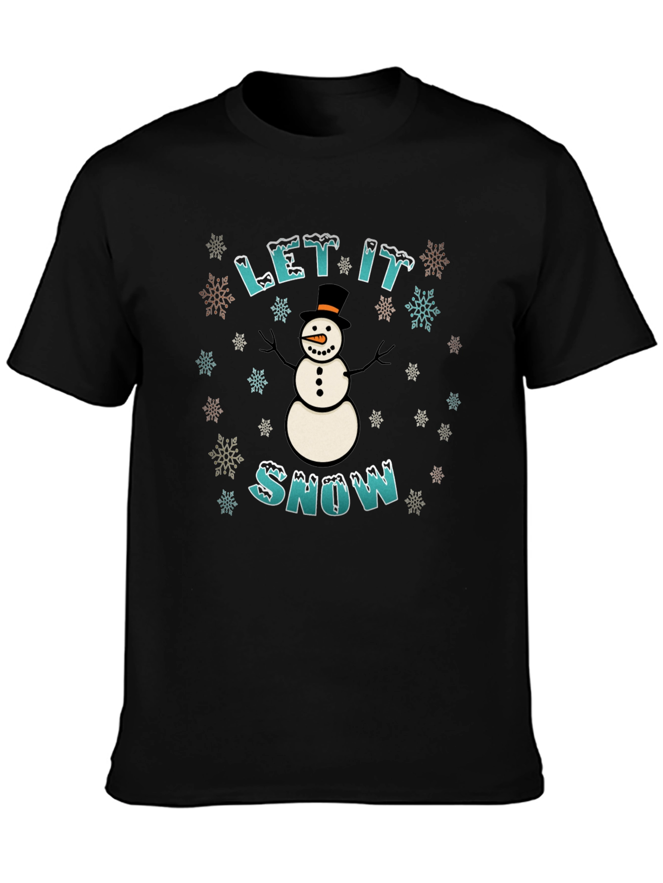 Let It Snow Graphic Tee - Winter Holiday T-Shirt
