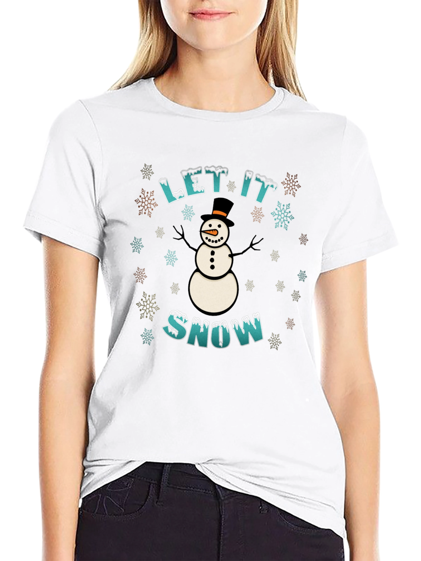 Let It Snow Graphic Tee - Winter Holiday T-Shirt