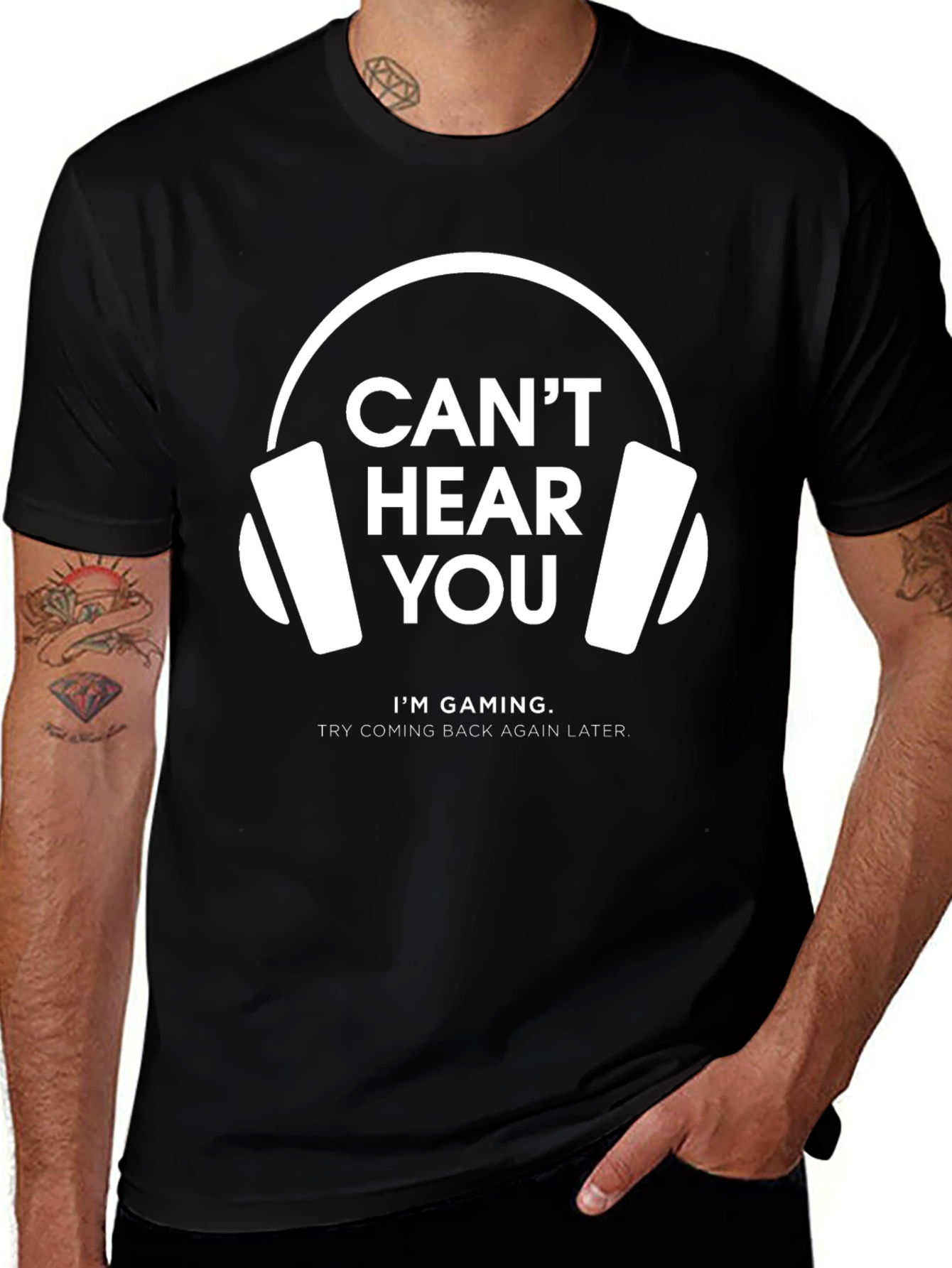 Cant Hear You Gaming T-Shirt | Gamer Gift